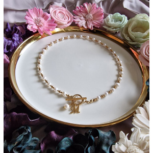 Naszyjnik Perła naturalna, Hematyt