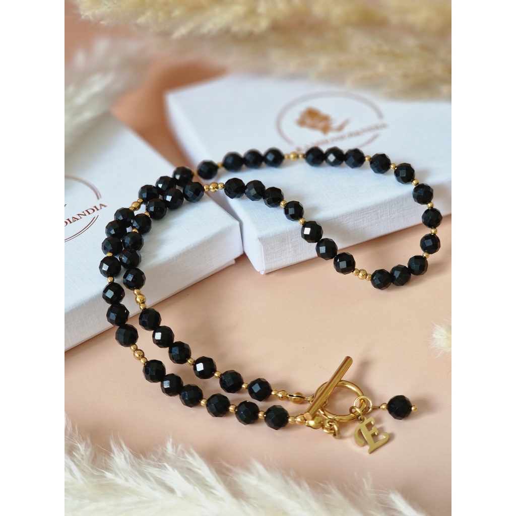 Naszyjnik Turmalin, Hematyt