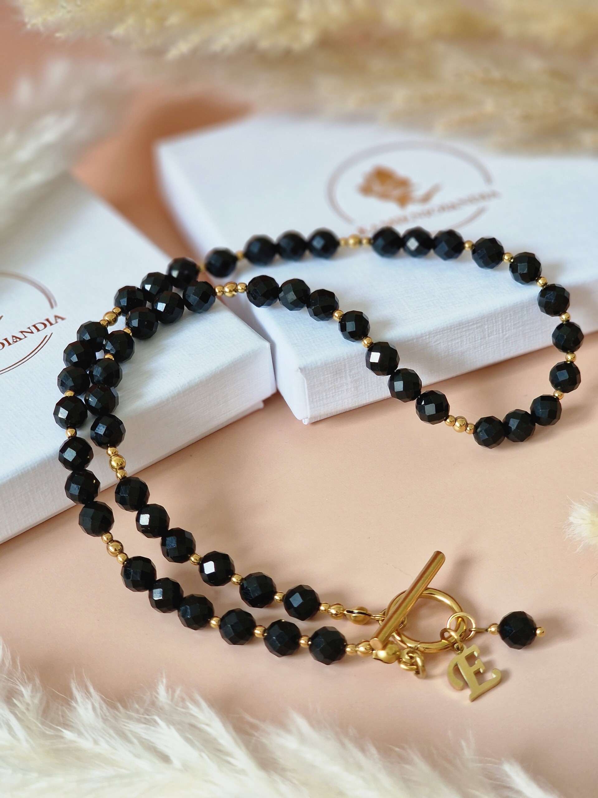 Naszyjnik Turmalin, Hematyt