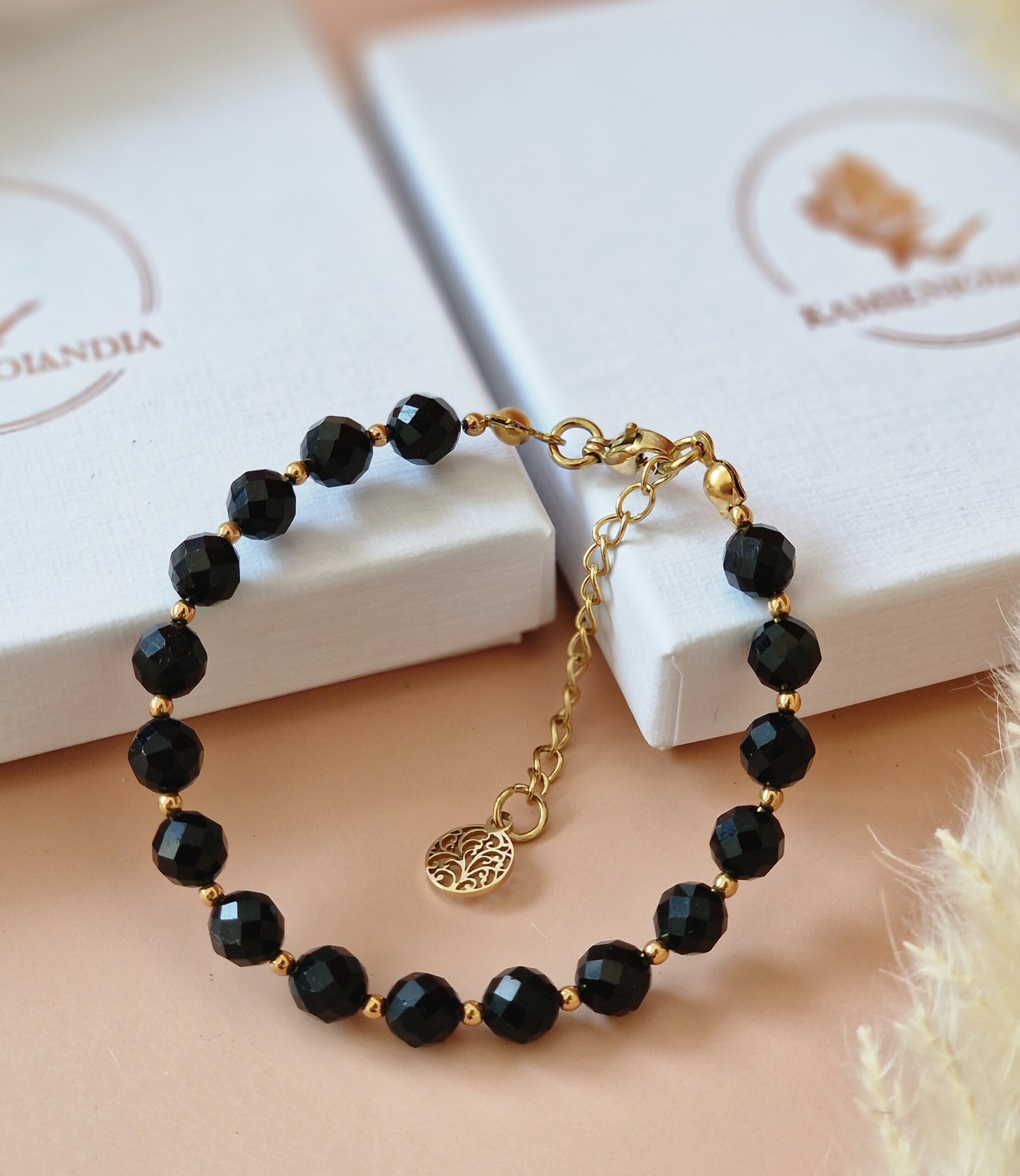 Bransoletka Turmalin, Hematyt