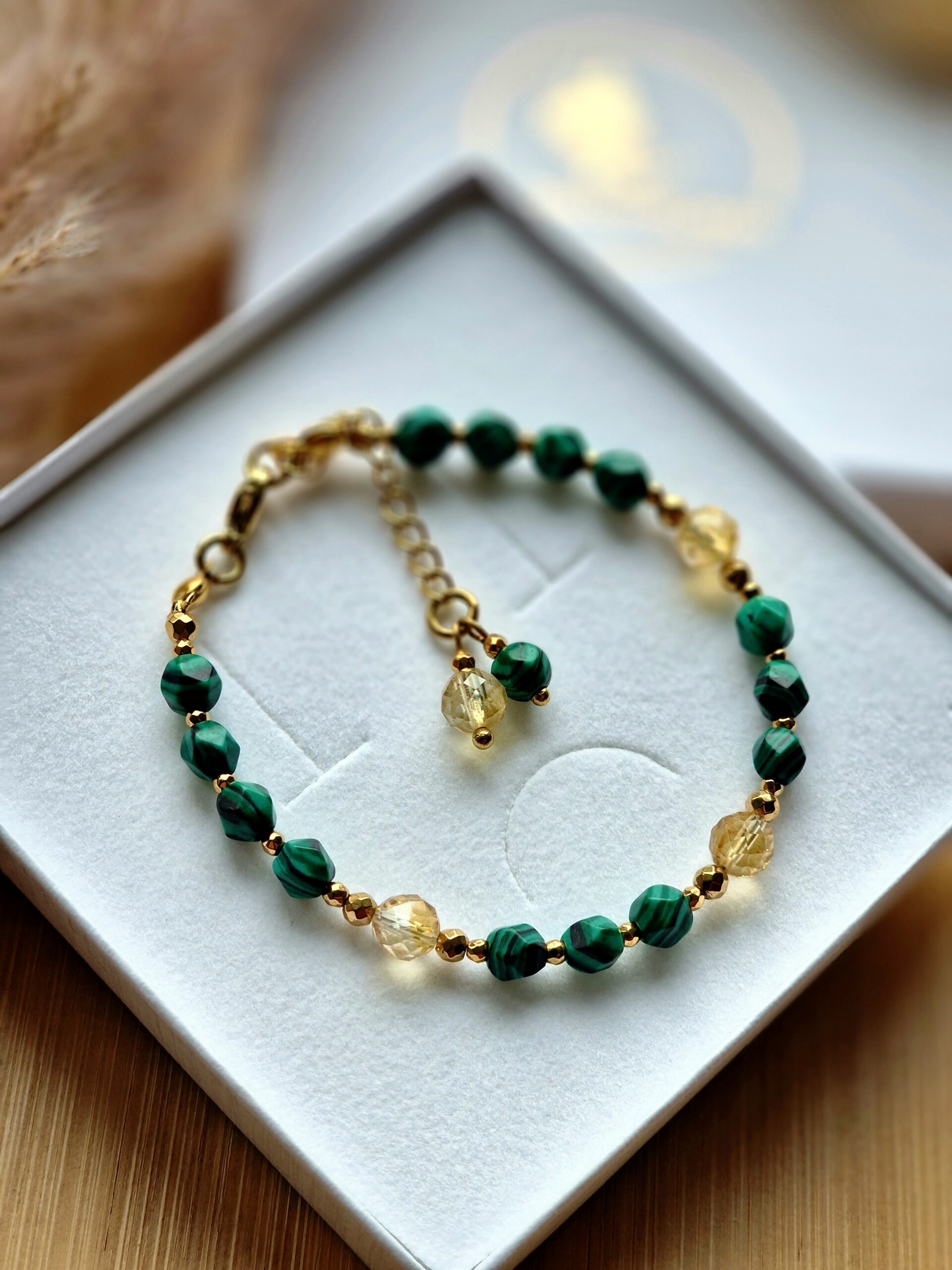 Bransoletka Cytryn, Malachit, Hematyt - obrazek 4