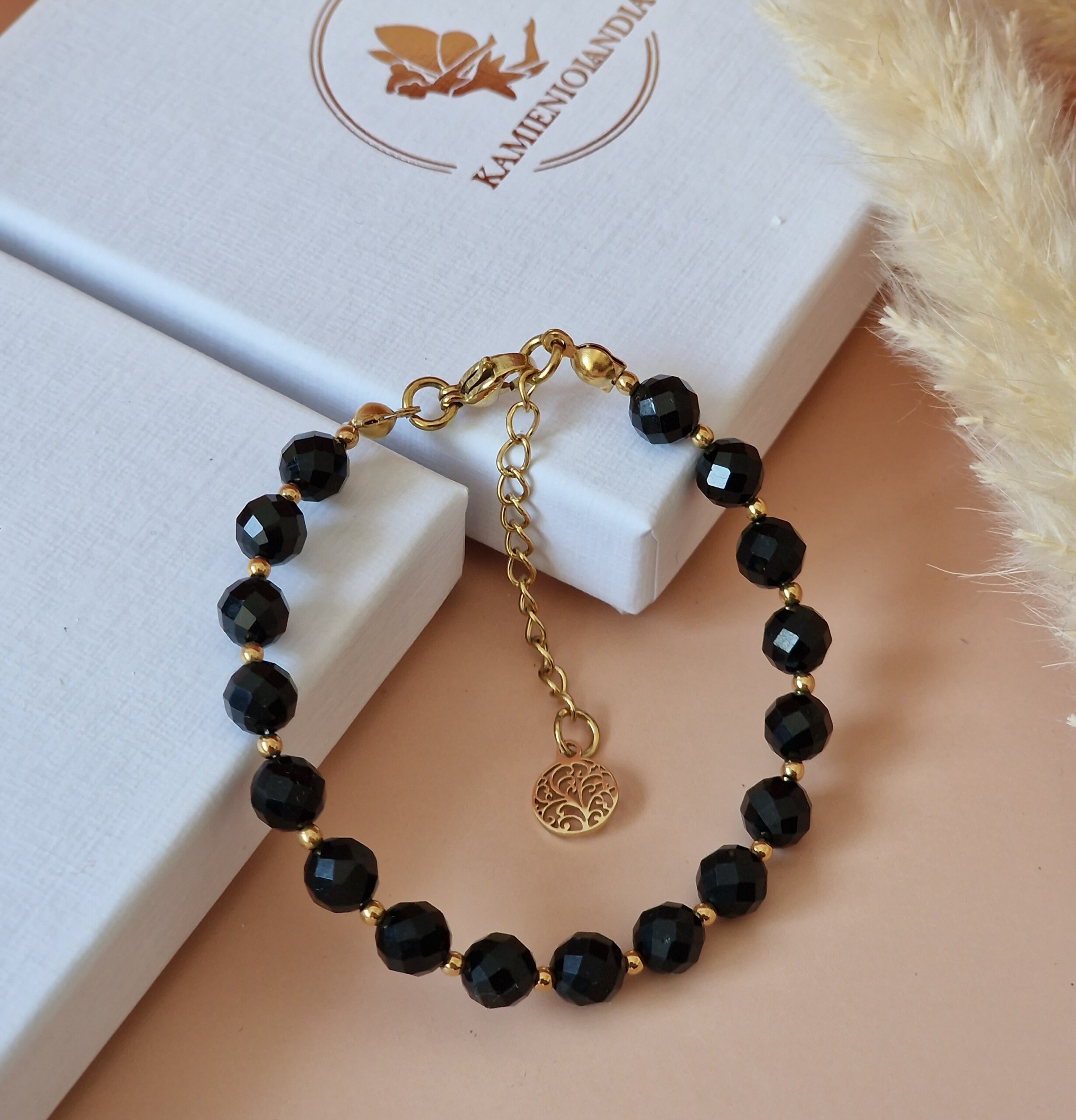 Bransoletka Turmalin, Hematyt