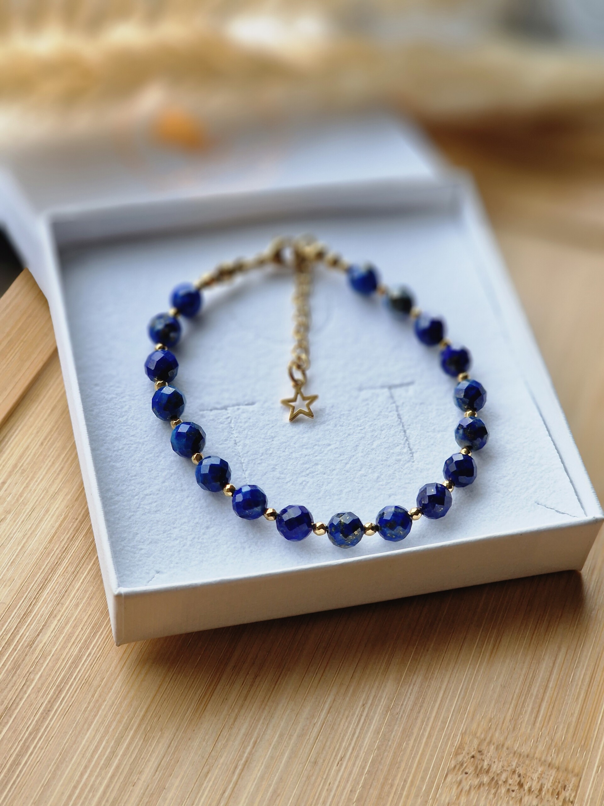 Bransoletka Lapis lazuli, Hematyt