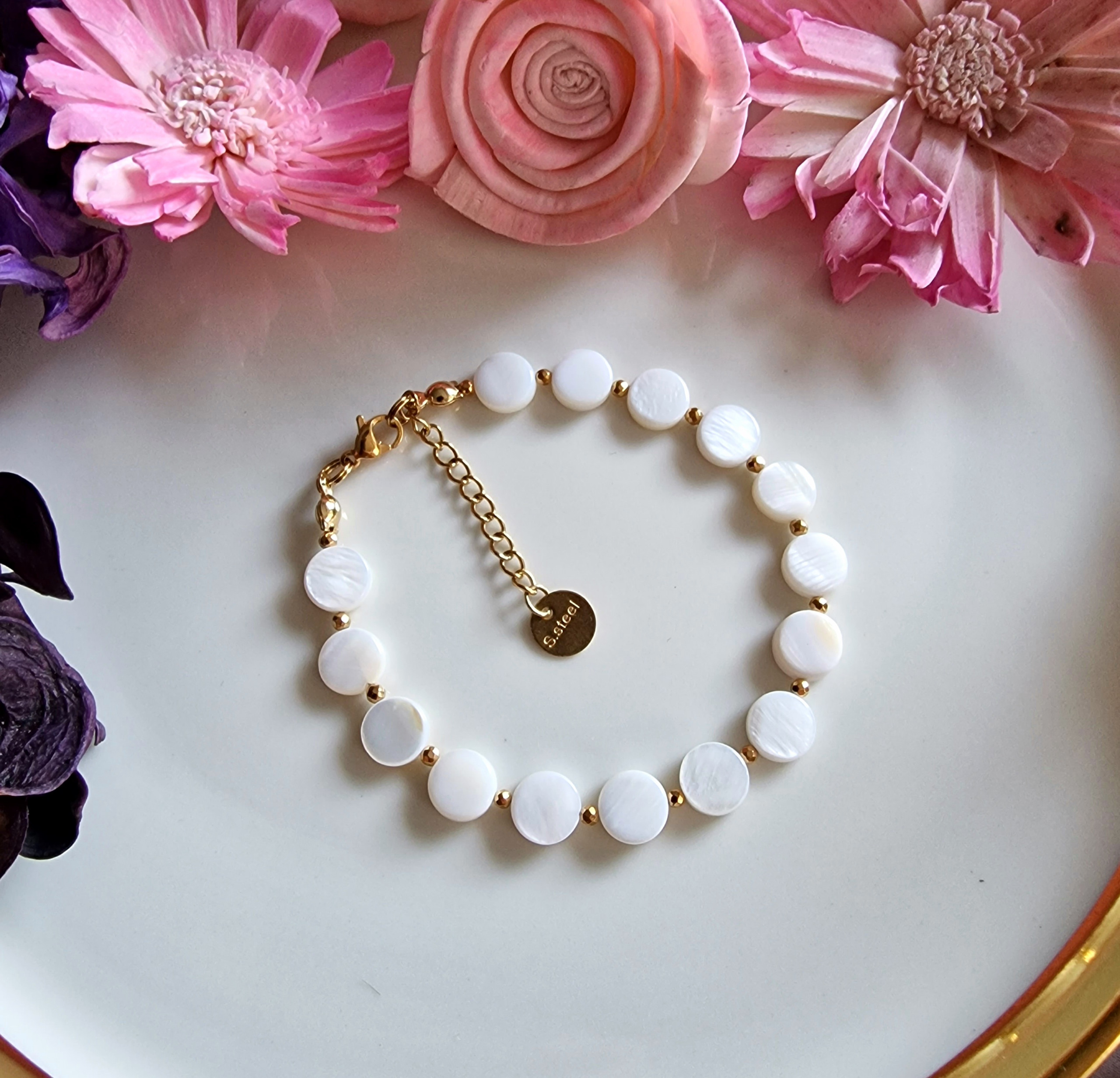 Bransoletka Masa perłowa, Hematyt