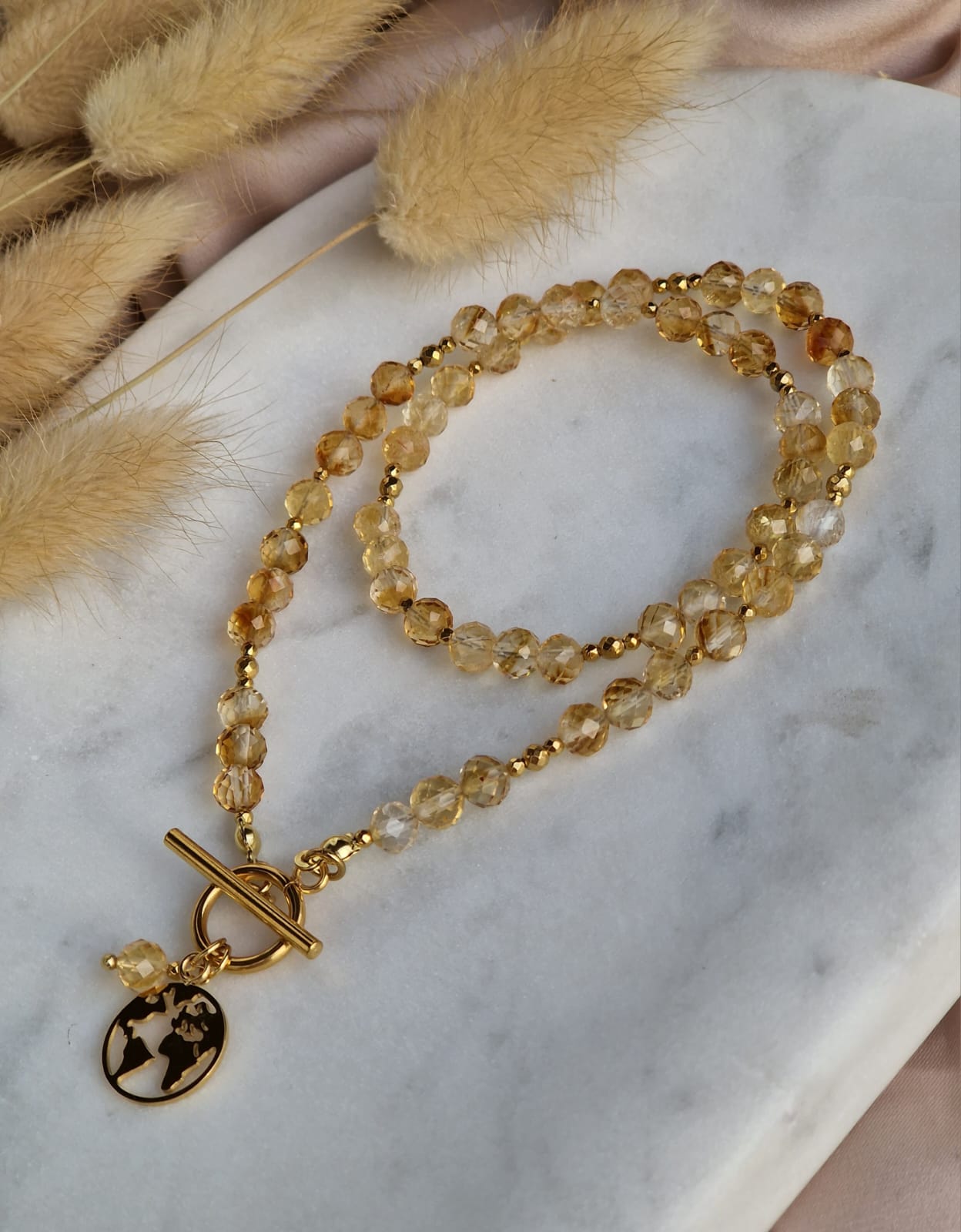 Naszyjnik Cytryn, Hematyt - obrazek 4