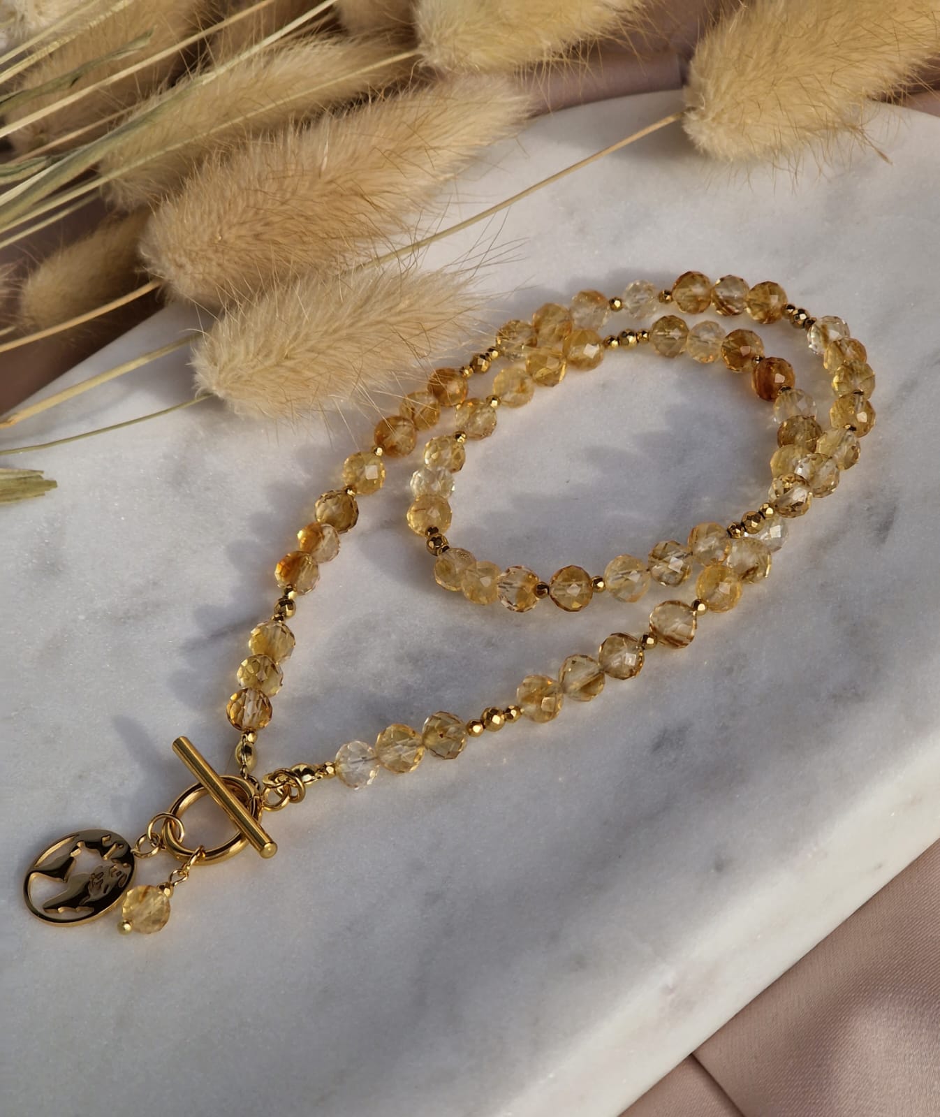 Naszyjnik Cytryn, Hematyt - obrazek 2