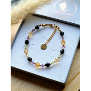 Bransoletka Cytryn Oliwin Ametyst Agat Hematyt