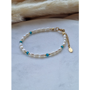 Bransoletka Perła, Kwarc, Hematyt