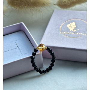 Pierścionek Turmalin , Cytryn