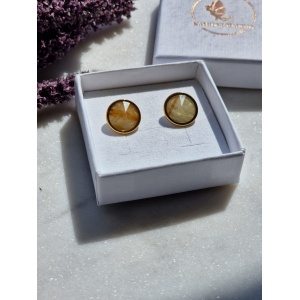 Kolczyki Cytryn sztyft