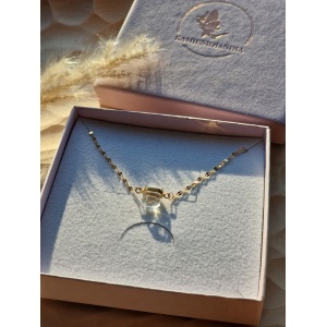 Naszyjnik  Kryształ górski  celebrytka