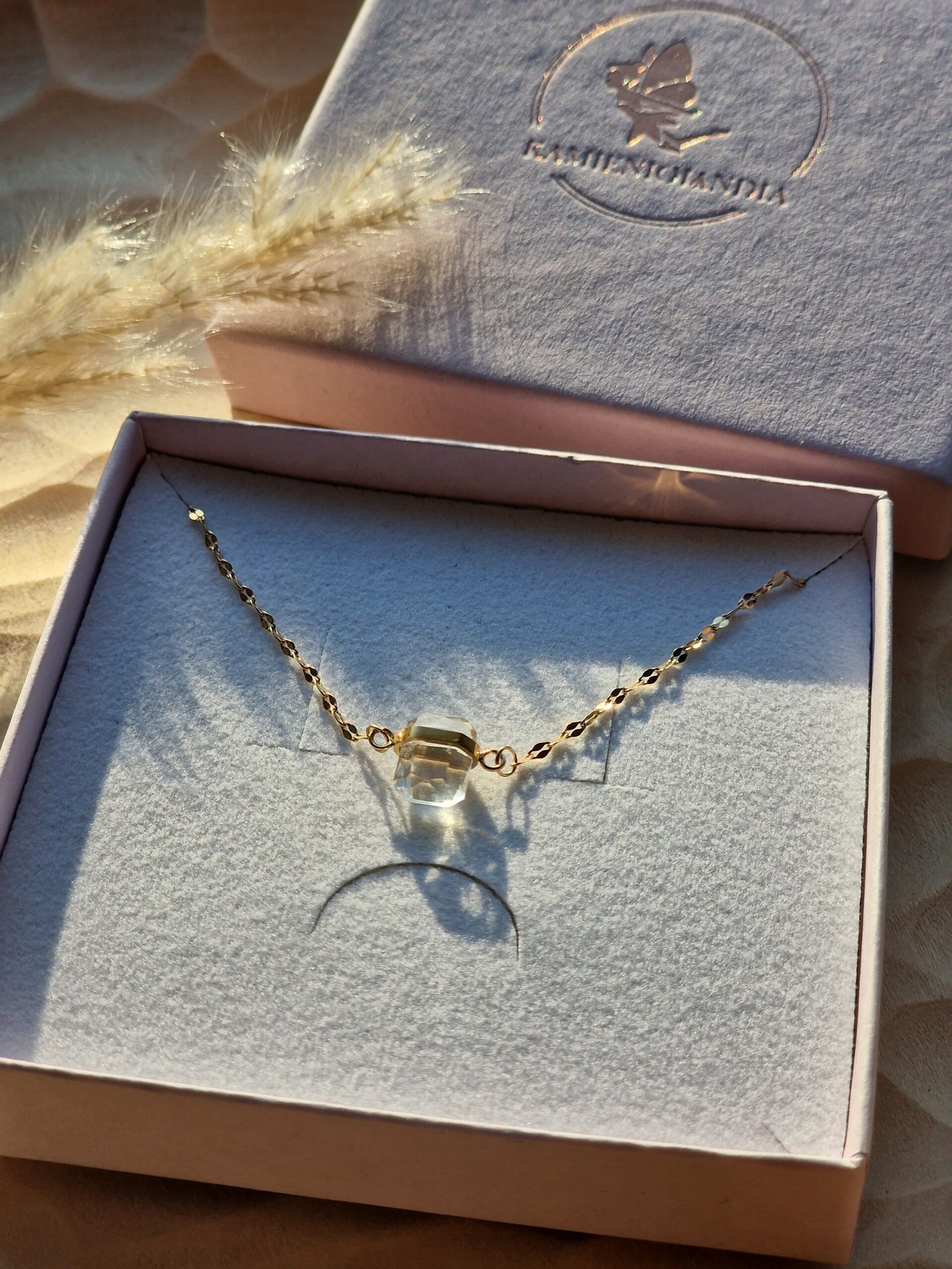 Naszyjnik Kryształ górski celebrytka