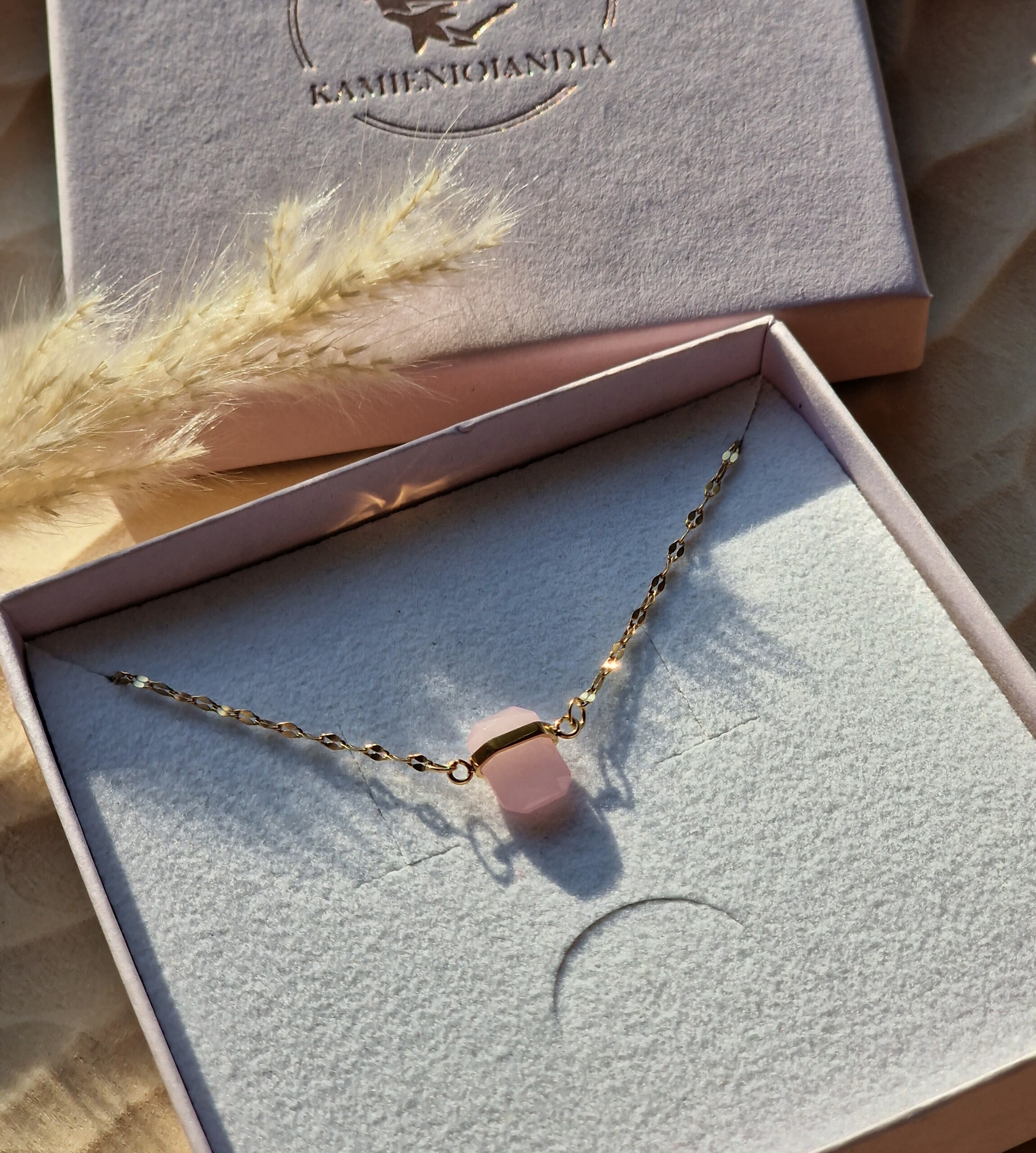 Naszyjnik Kwarc różowy - obrazek 2