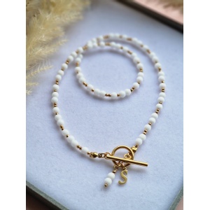 Naszyjnik Tridacna, Hematyt