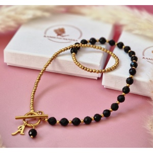 Naszyjnik Turmalin, Hematyt