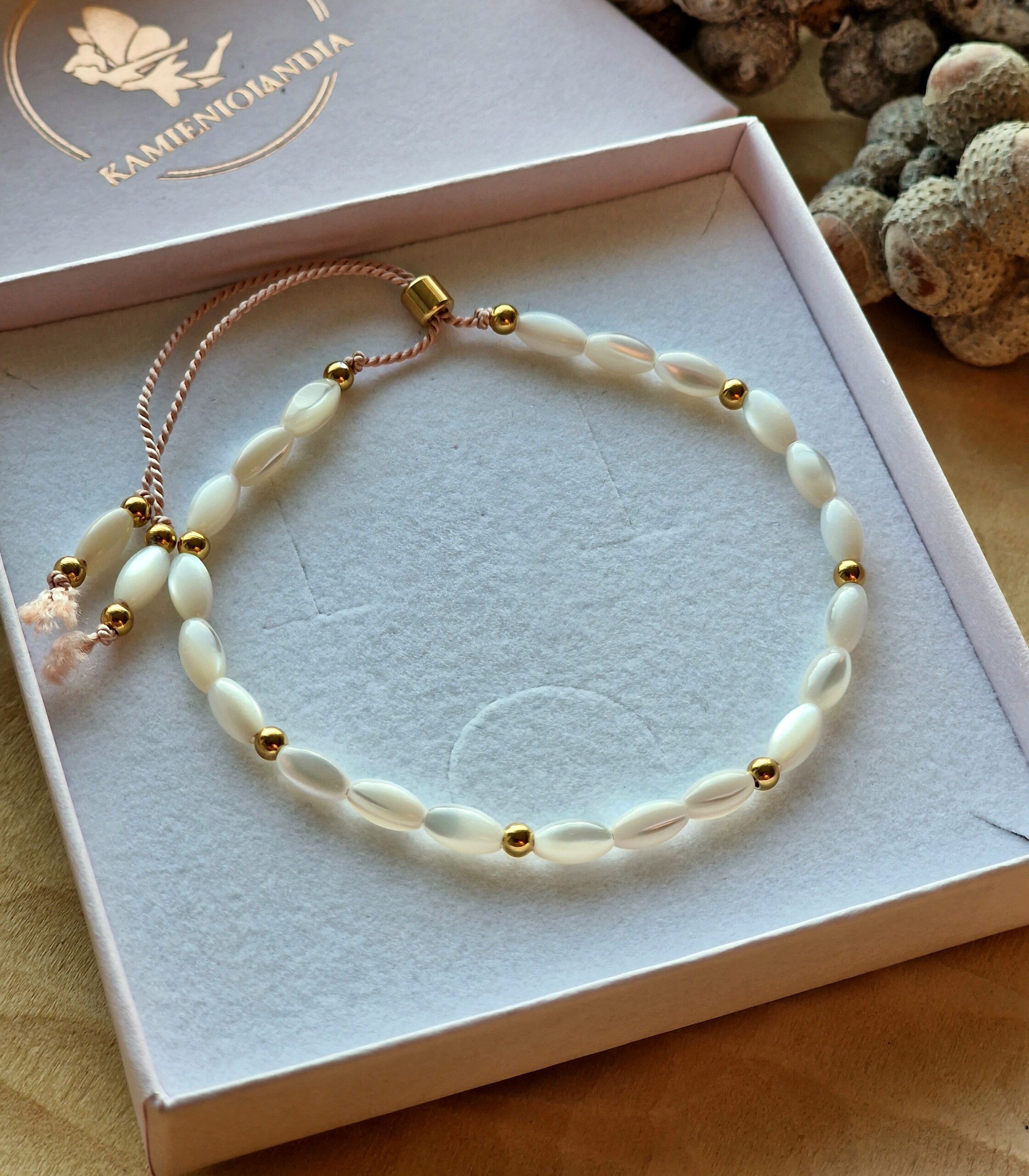 Bransoletka Masa perłowa #1