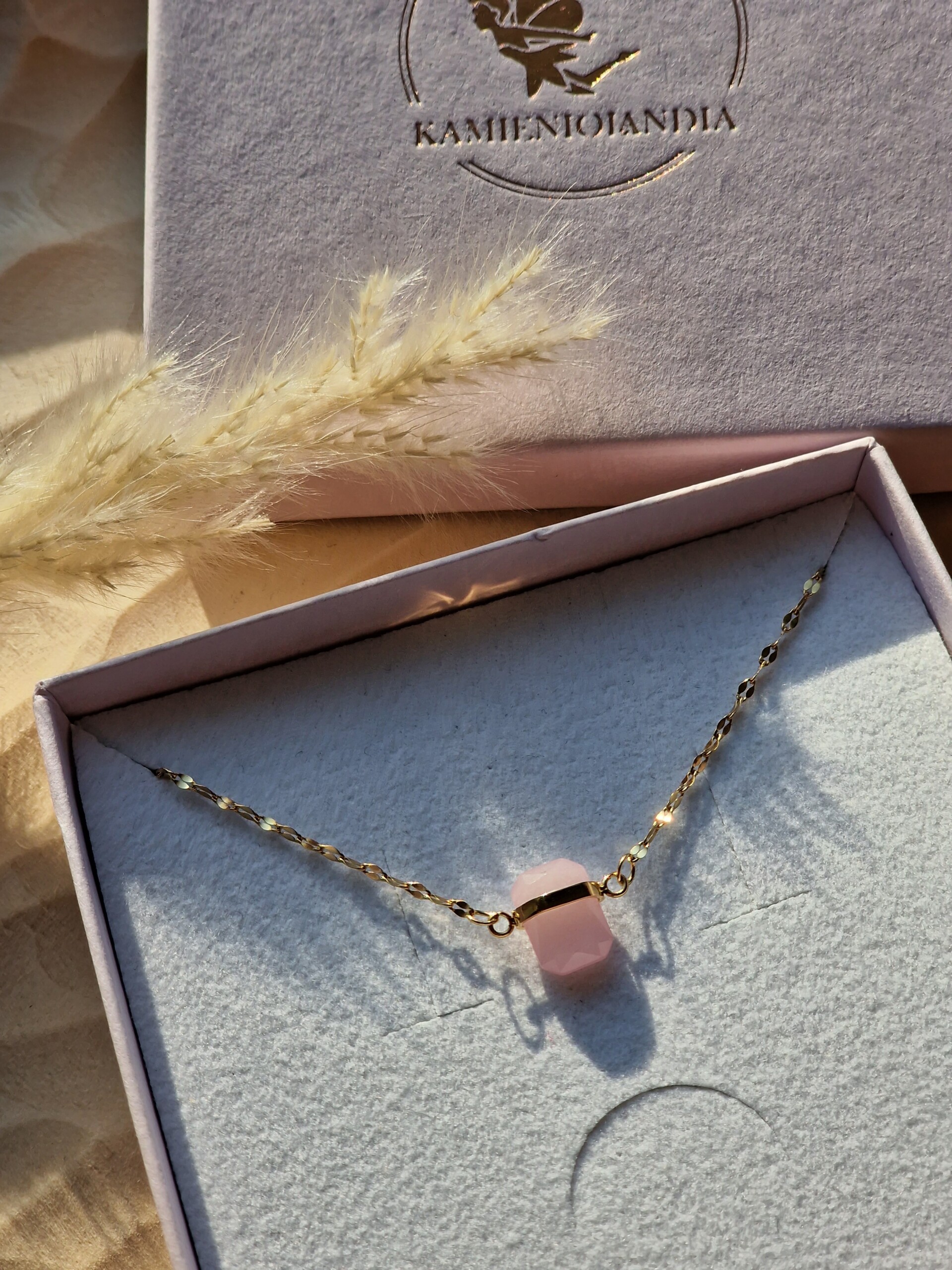 Naszyjnik Kwarc różowy - obrazek 3