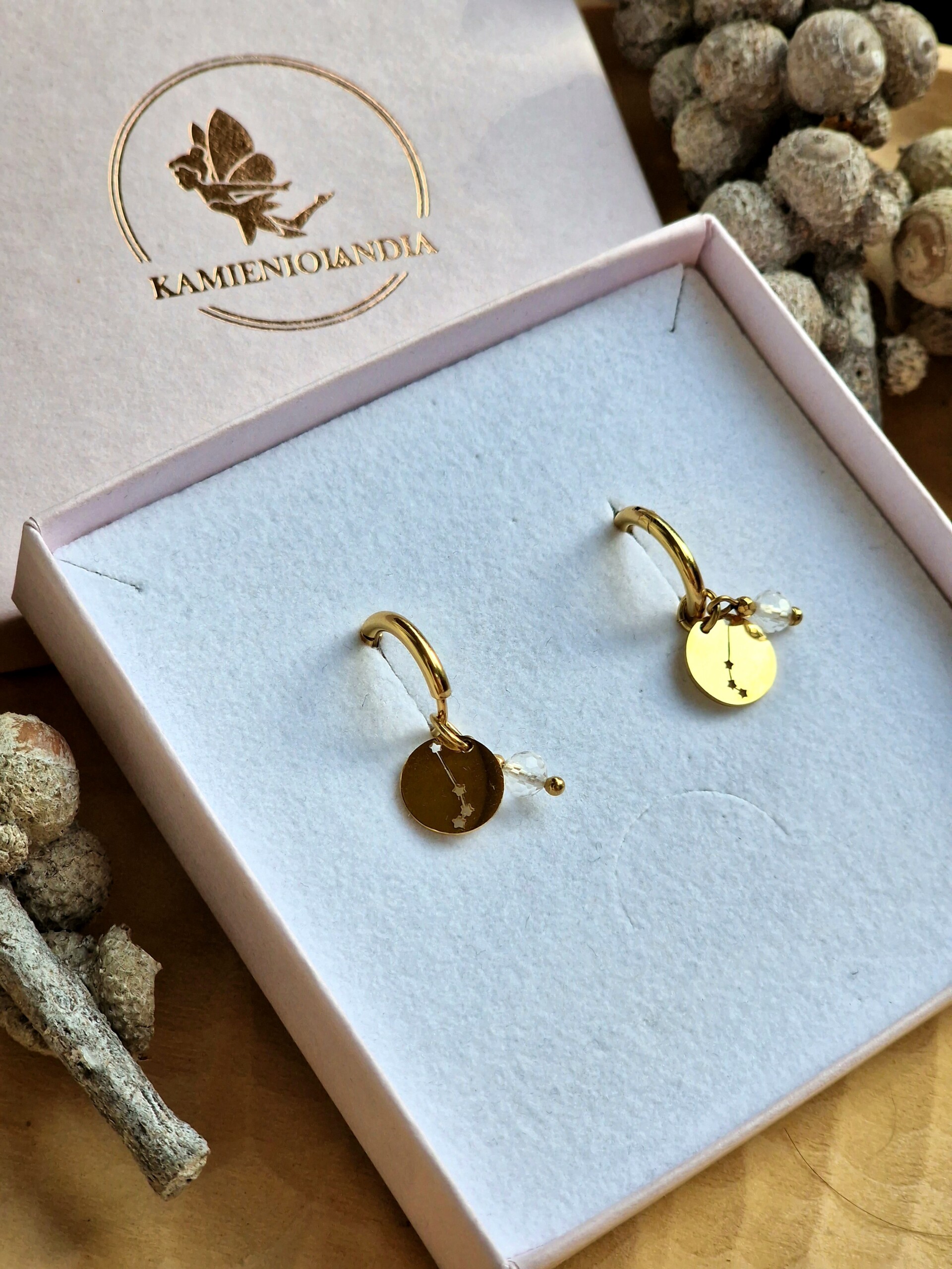 Kolczyki Baran konstelacja