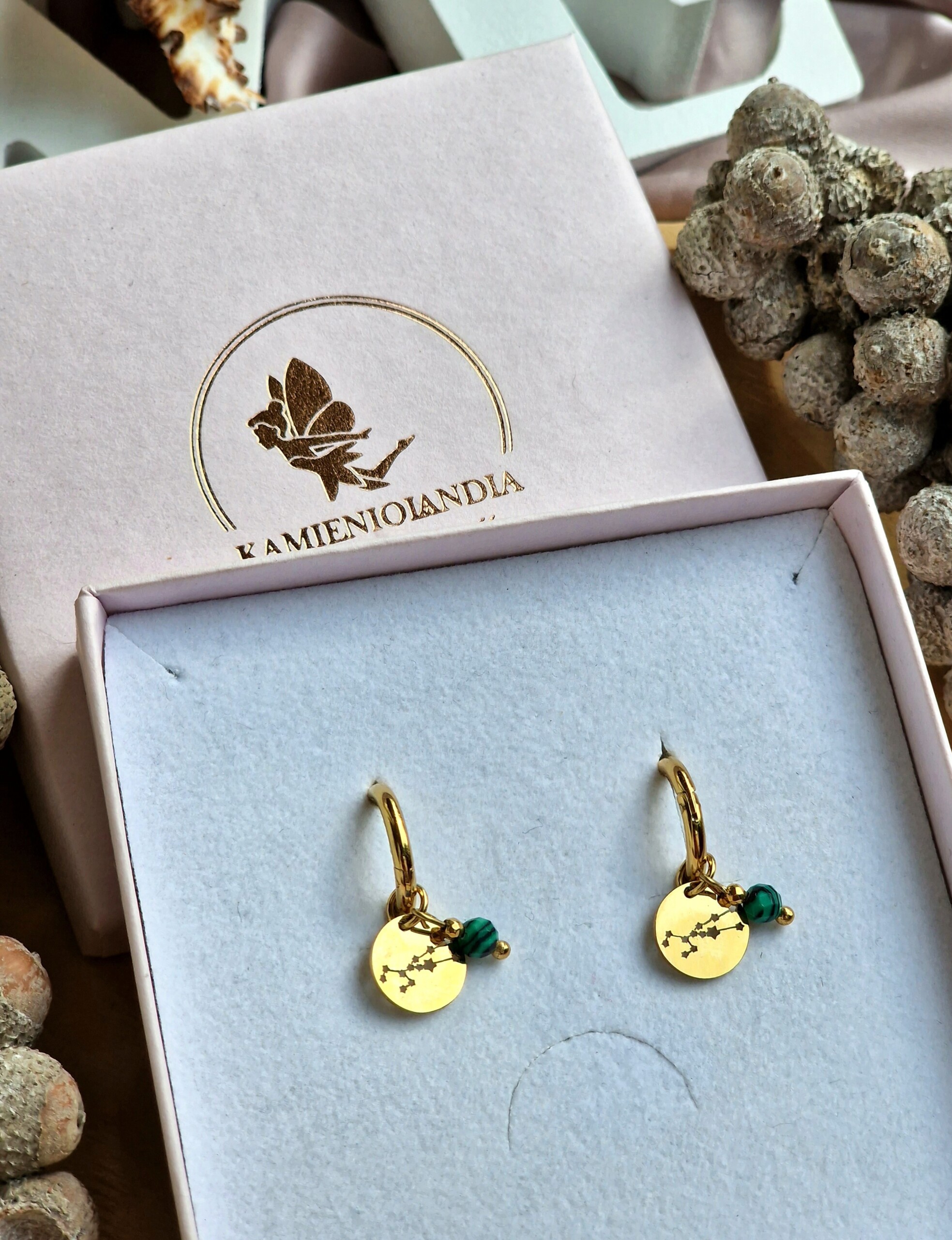 Kolczyki Byk konstelacja