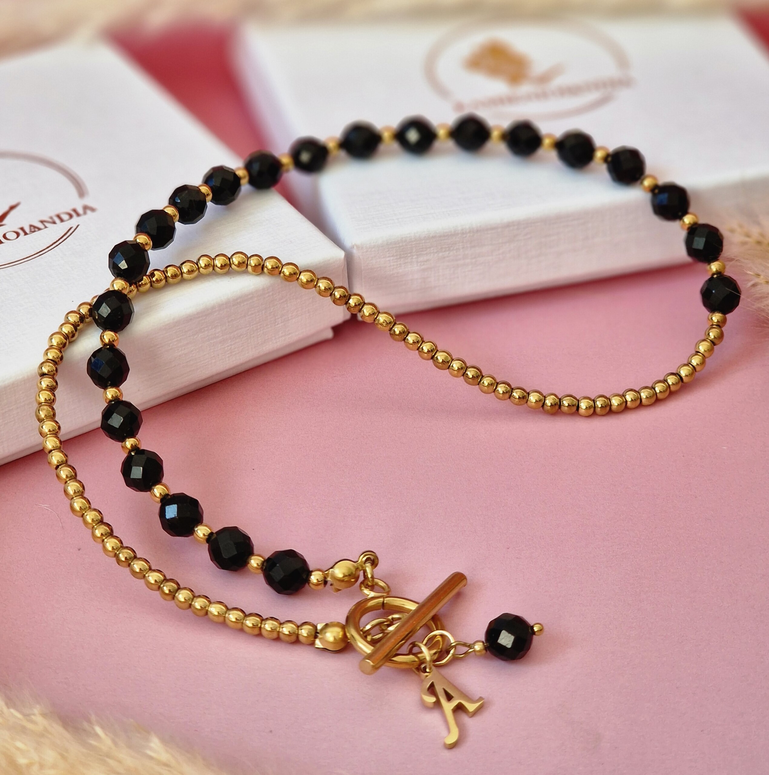 Naszyjnik Turmalin, Hematyt