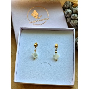 Kolczyki Masa Perłowa, Hematyt