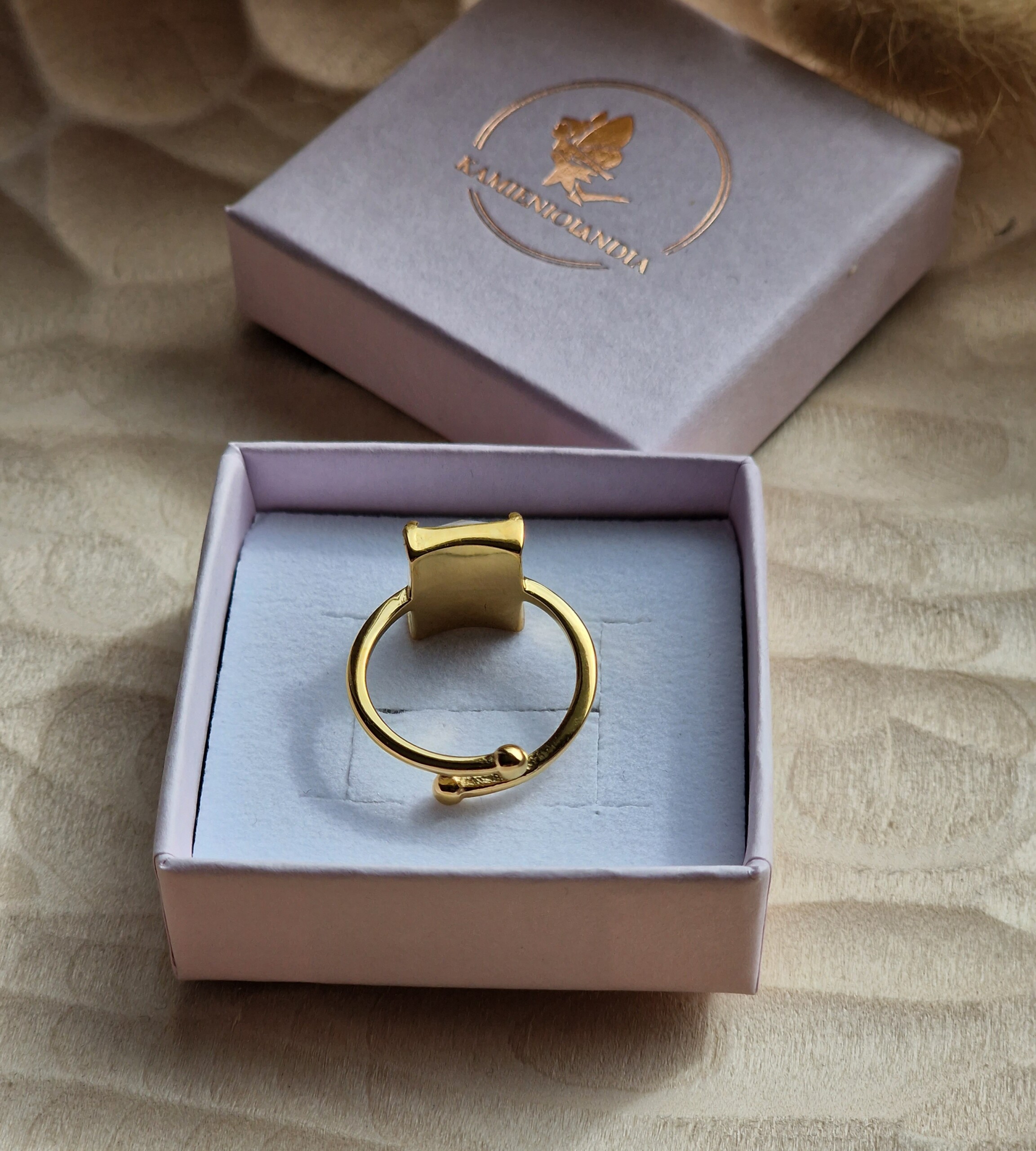 Pierścionek Cytryn, stal chirurgiczna - obrazek 4