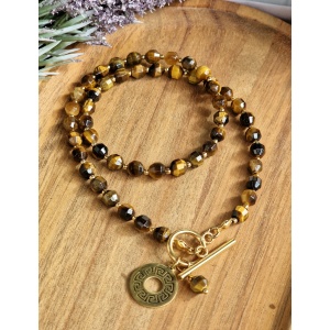 Naszyjnik Tygrysie Oko, Hematyt