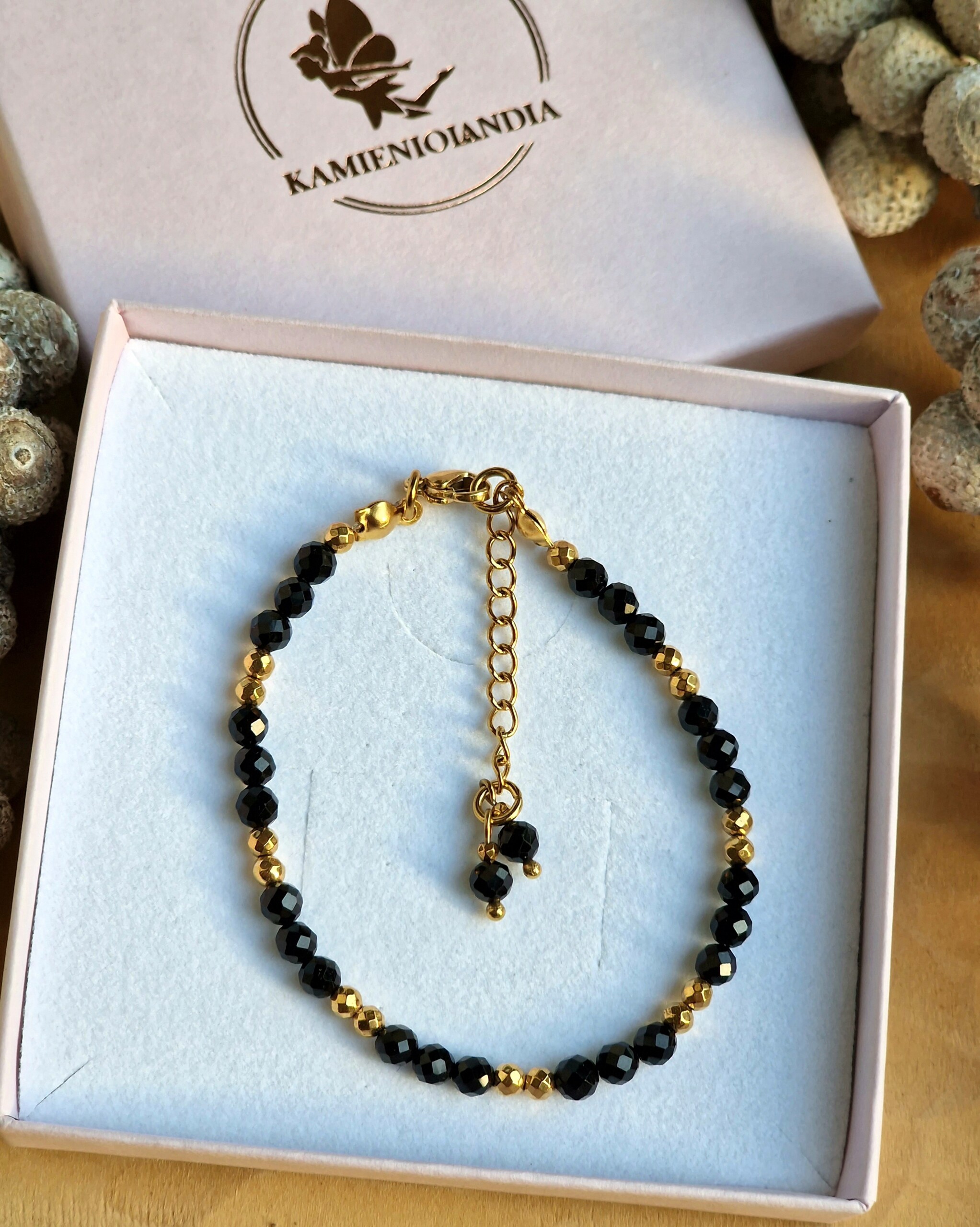 Bransoletka Turmalin, Hematyt - obrazek 3