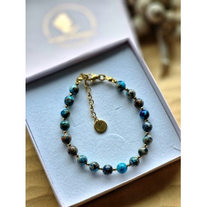 Bransoletka Turkusy z osadami morskimi, Hematyt