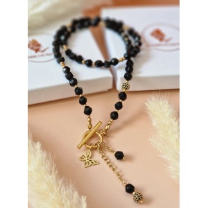 Naszyjnik Agat, Hematyt