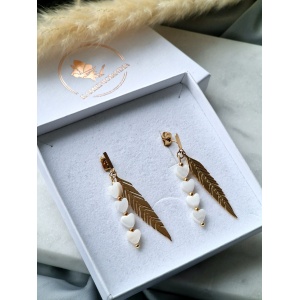 Kolczyki na sztyfcie Masa perłowa, Hematyt #1 Strefa okazji