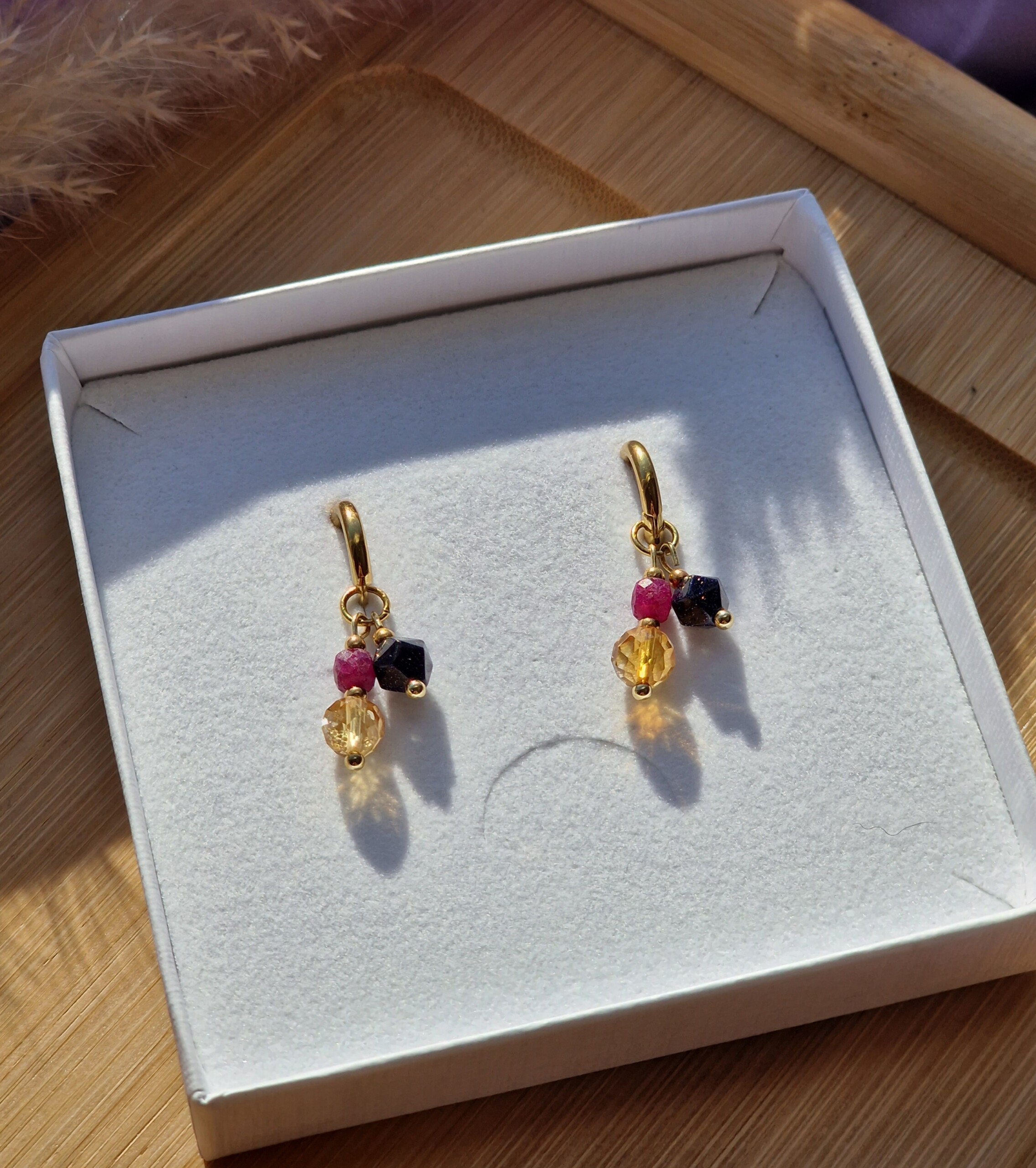 Kolczyki Rubin, Cytryn, Noc Kairu - obrazek 2