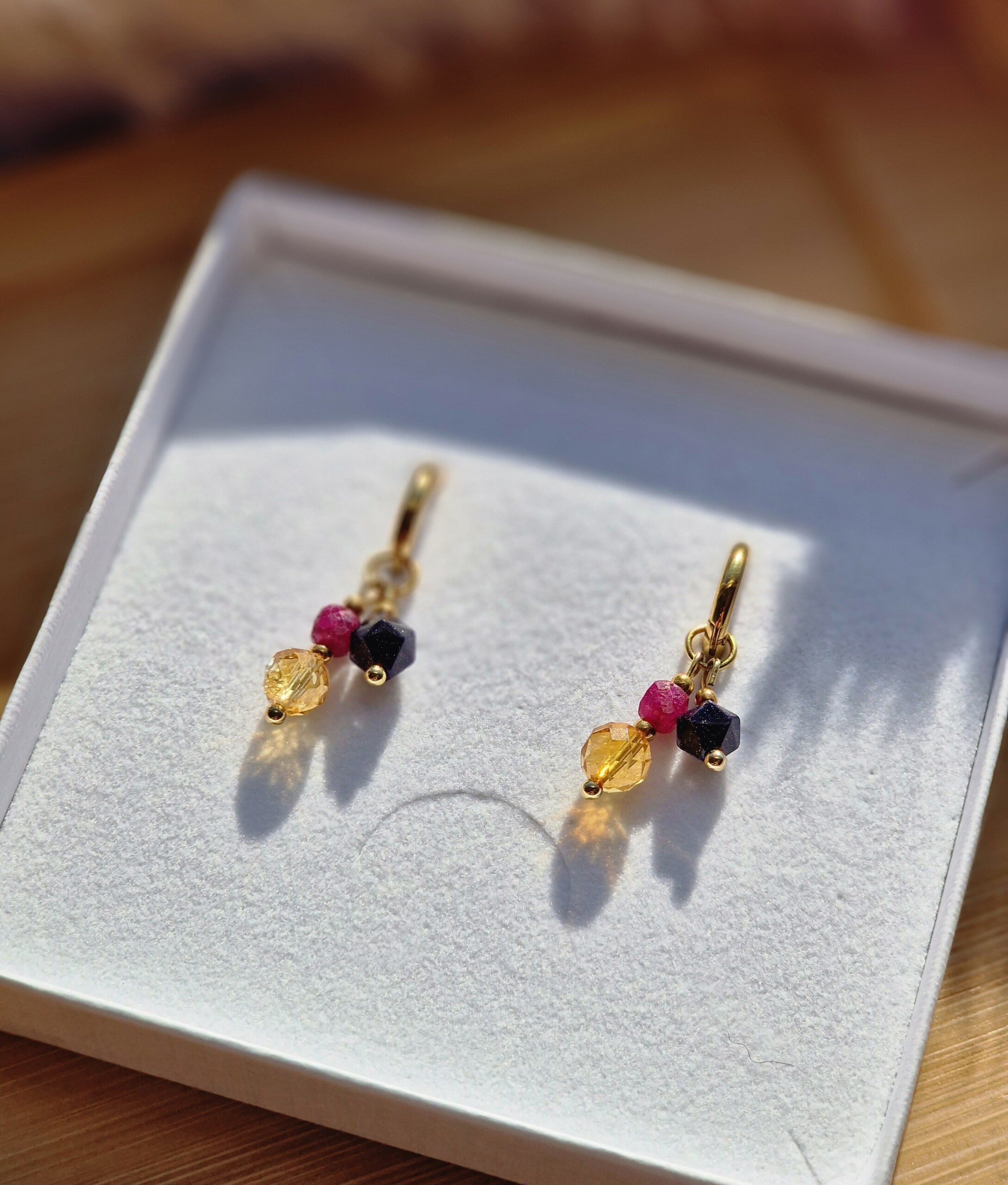 Kolczyki Rubin, Cytryn, Noc Kairu - obrazek 3