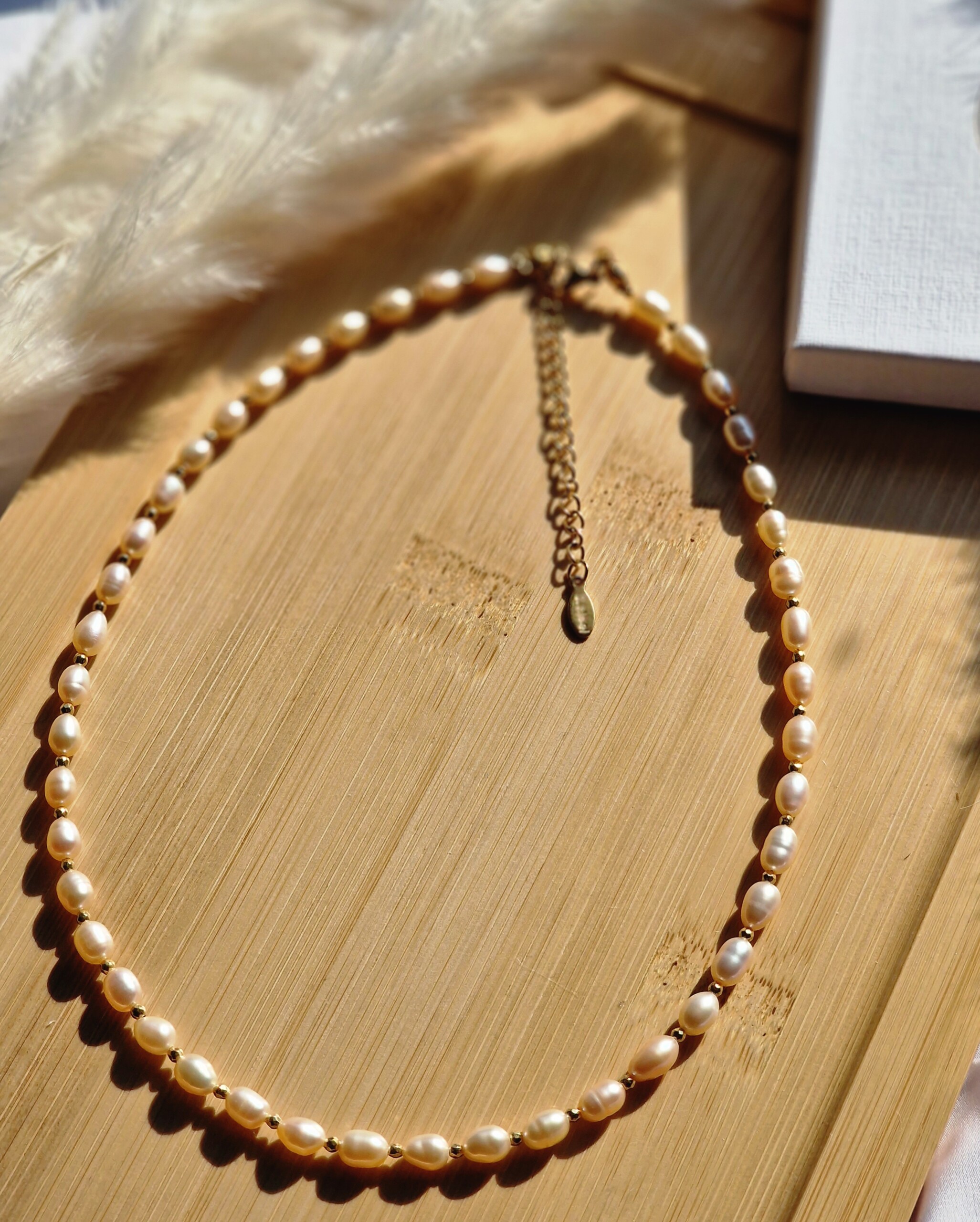 Naszyjnik Perła naturalna, Hematyt - obrazek 4