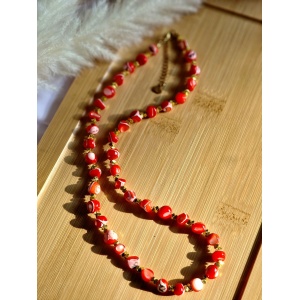 Naszyjnik Masa perłowa, Hematyt