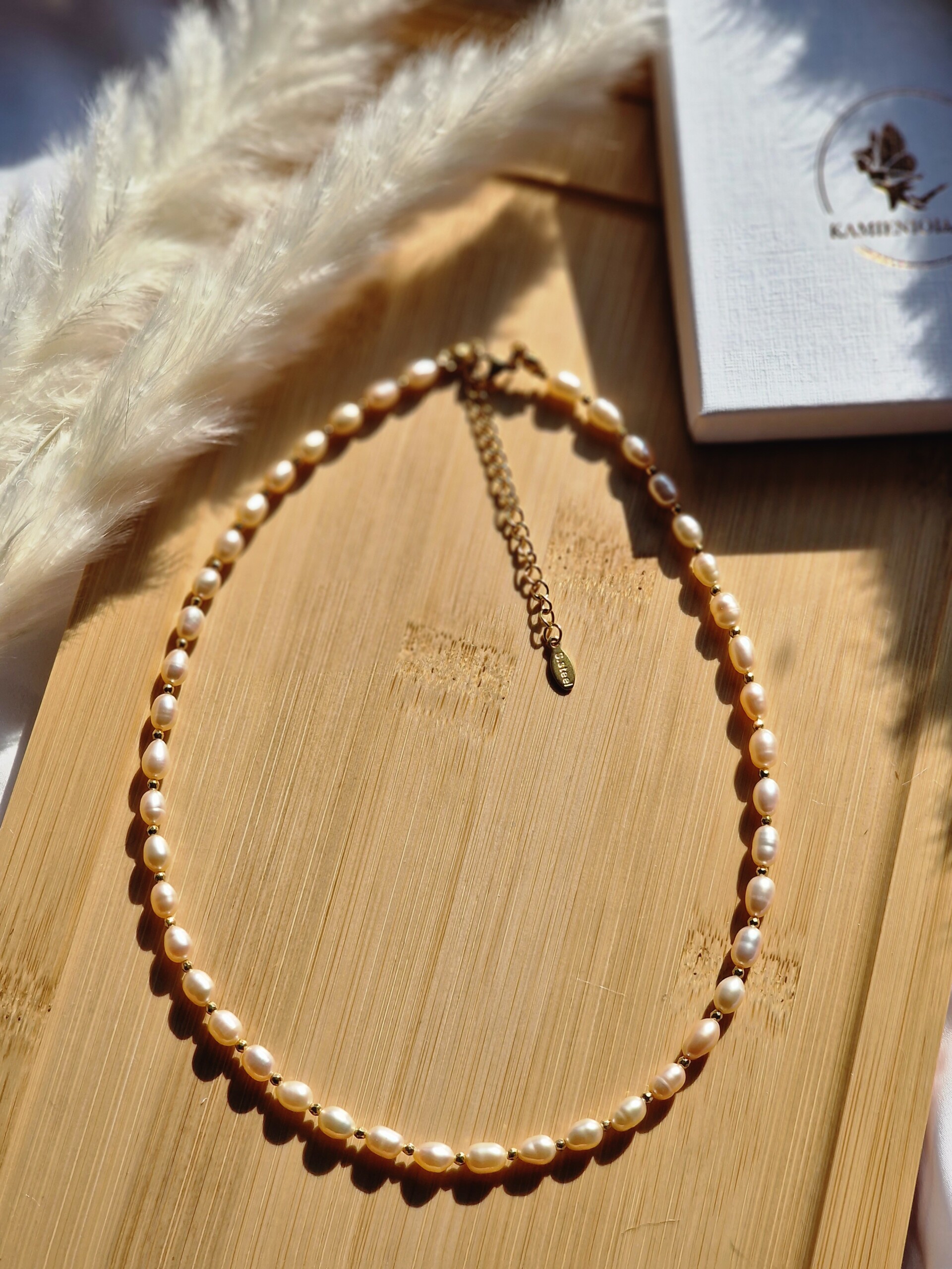 Naszyjnik Perła naturalna, Hematyt - obrazek 2