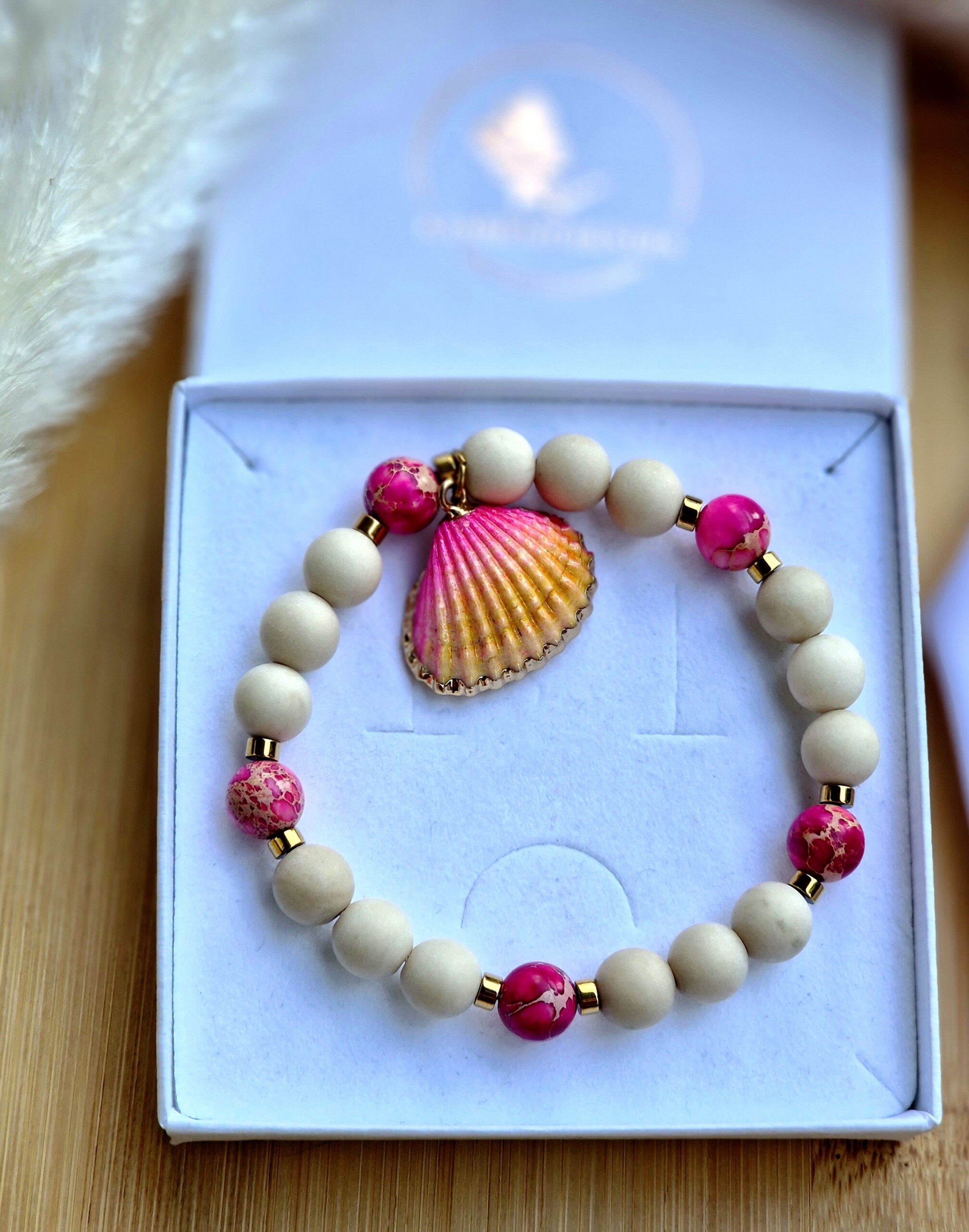 Bransoletka Jaspis Cesarski, Kamień rzeczny, Hematyt