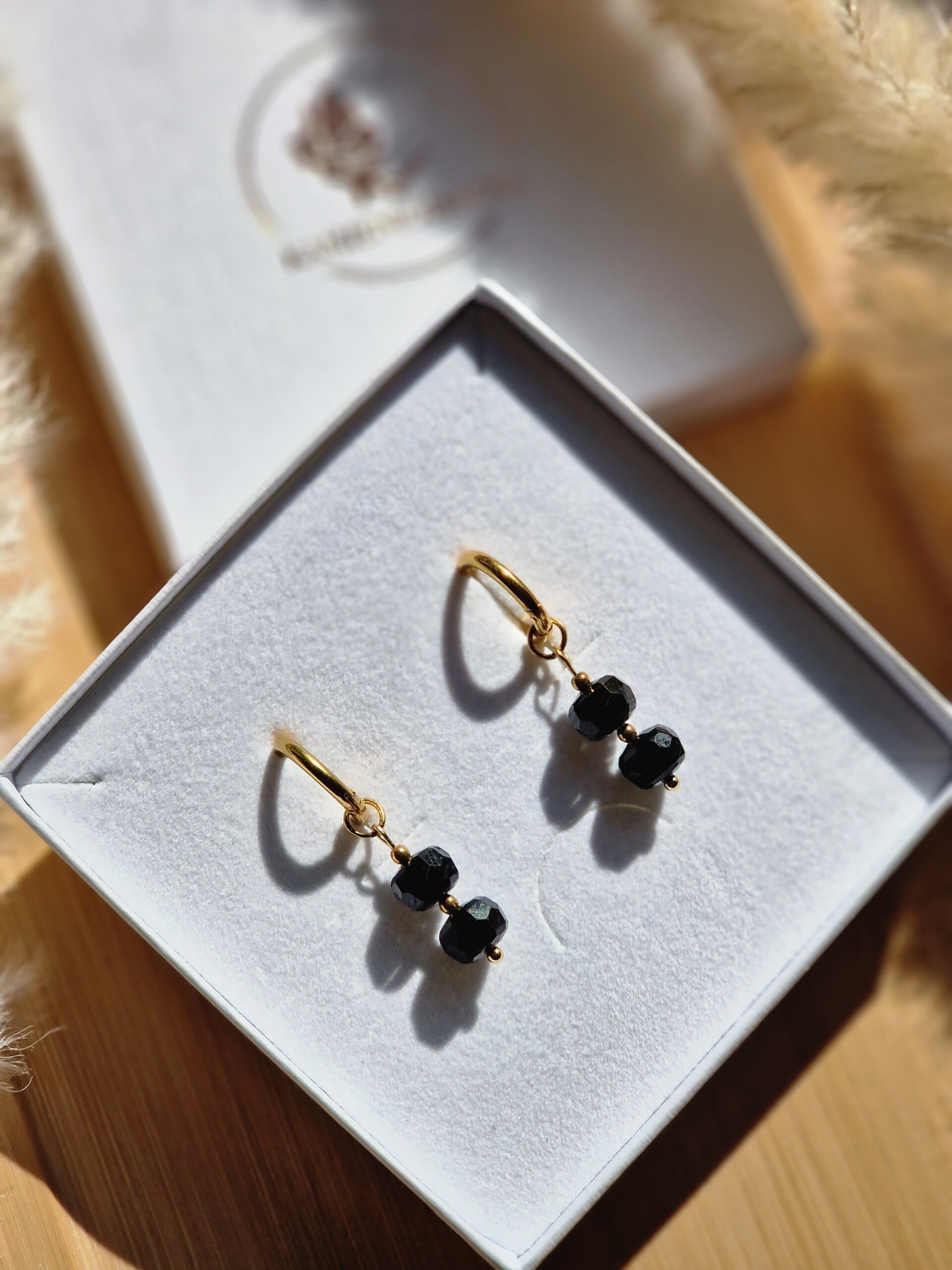 Kolczyki Turmalin Hematyt - obrazek 3