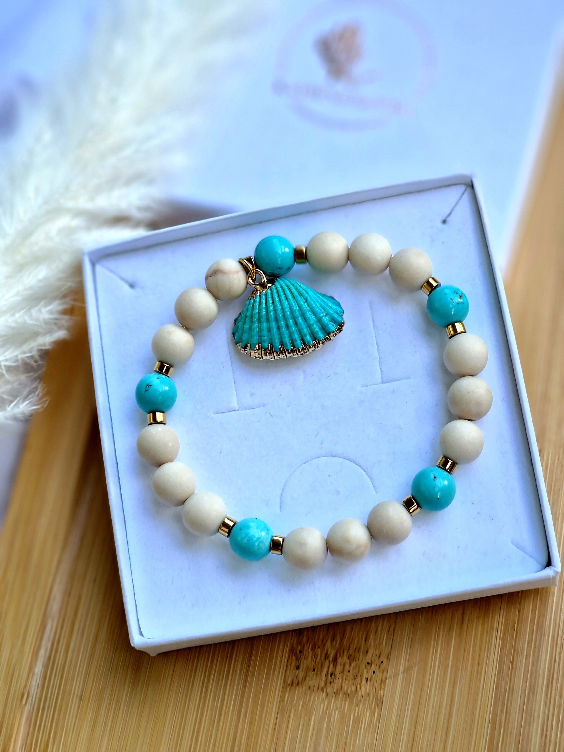 Bransoletka Turkus, Kamień rzeczny, Hematyt - obrazek 3