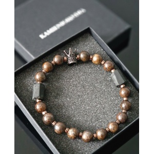 Bransoletka męska Turmalin, Bronzyt,  Hematyt Strefa okazji