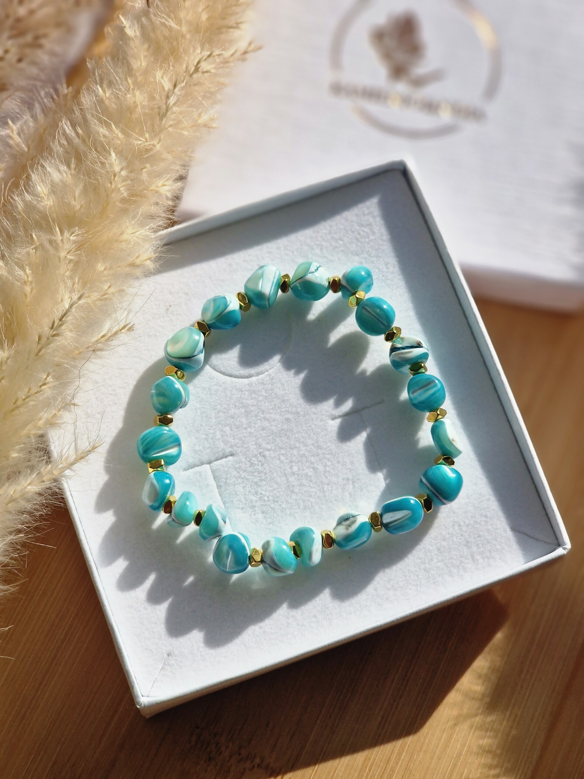 Bransoletka Masa perłowa, Hematyt