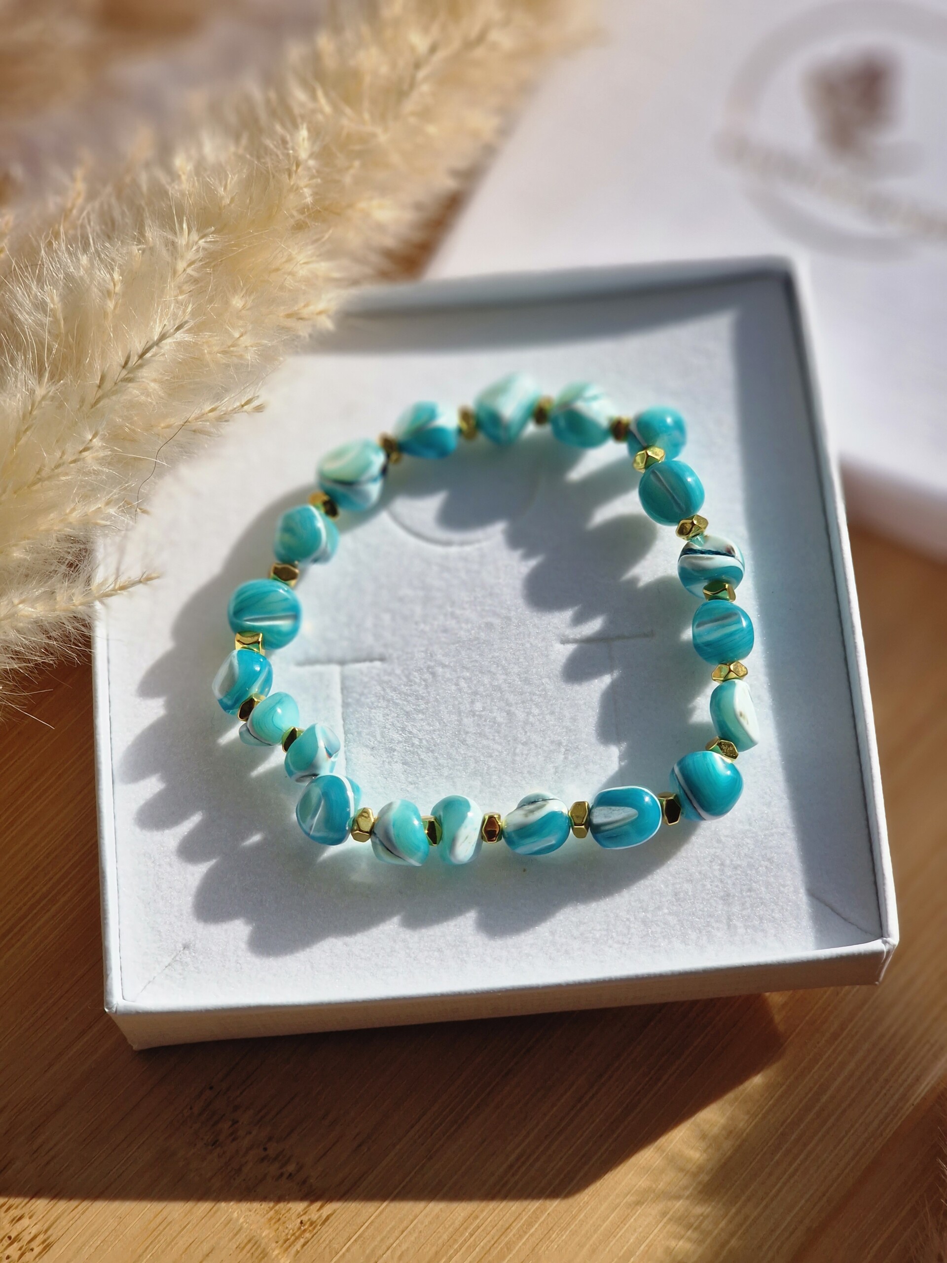 Bransoletka Masa perłowa, Hematyt - obrazek 3