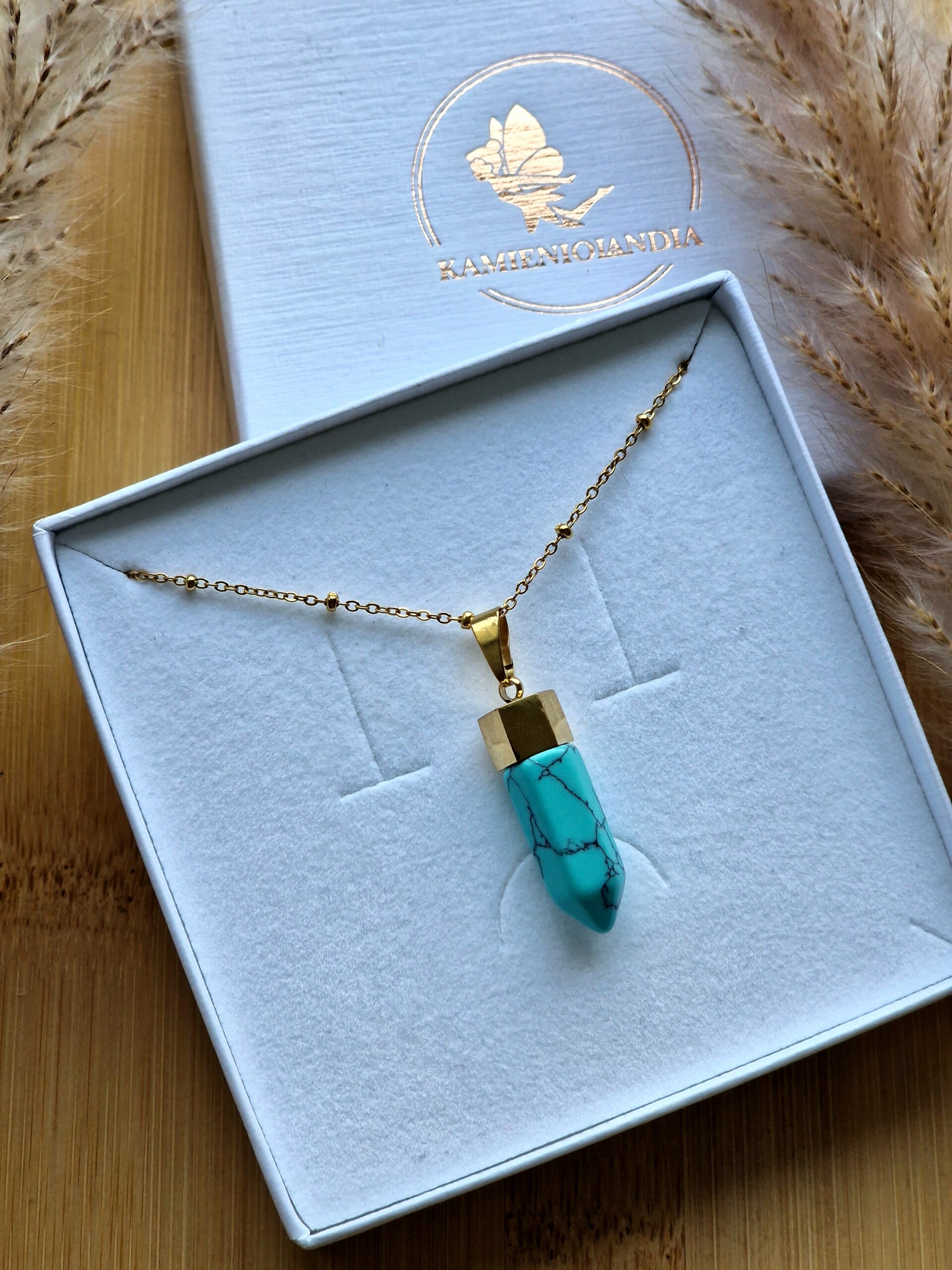 Naszyjnik Turkus grot - obrazek 2