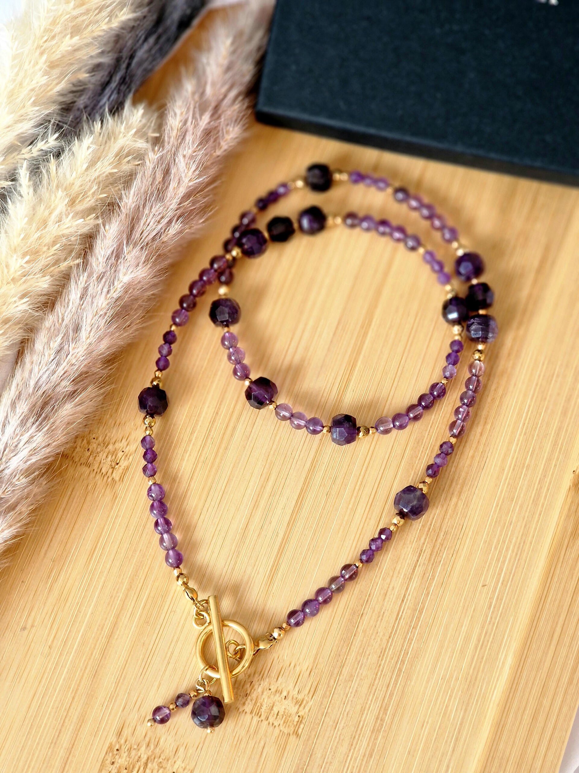 Naszyjnik Ametyst, Hematyt - obrazek 3