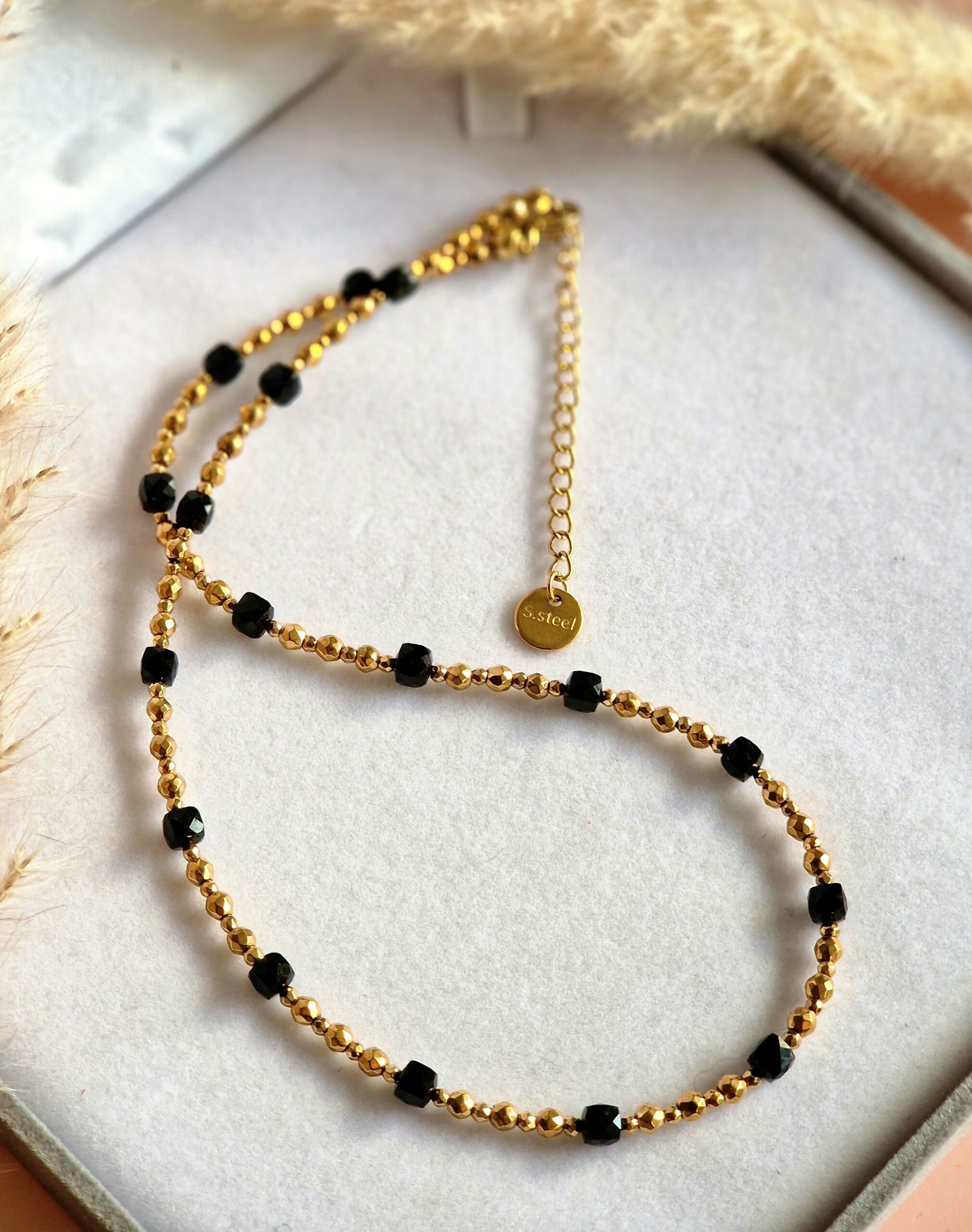 Naszyjnik Turmalin, Hematyt