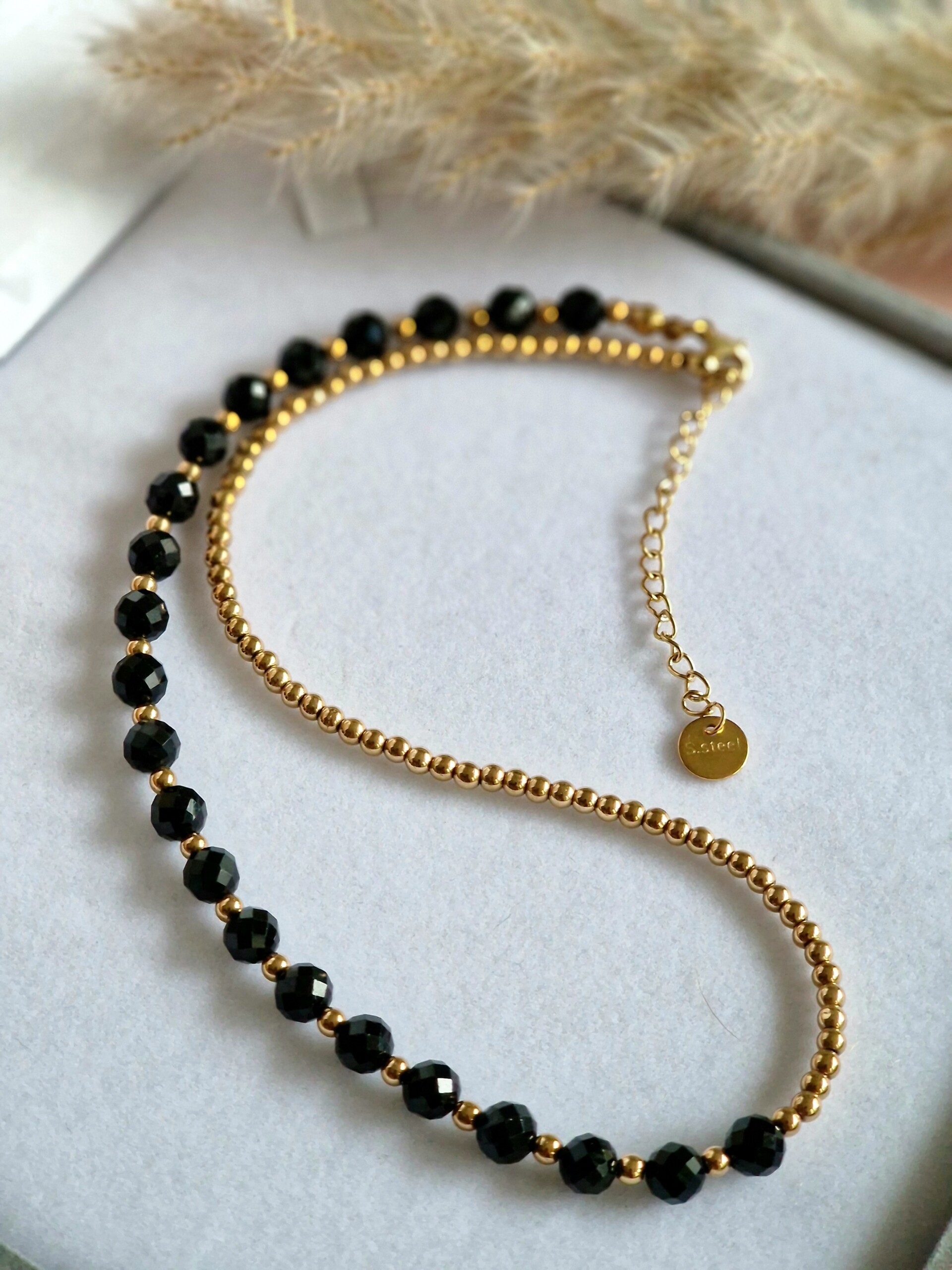 Naszyjnik Turmalin Hematyt