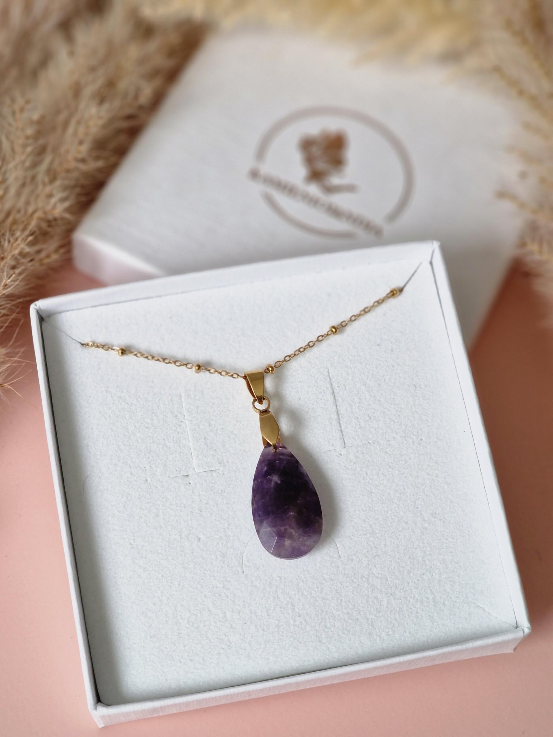 Naszyjnik Ametyst łezka - obrazek 2