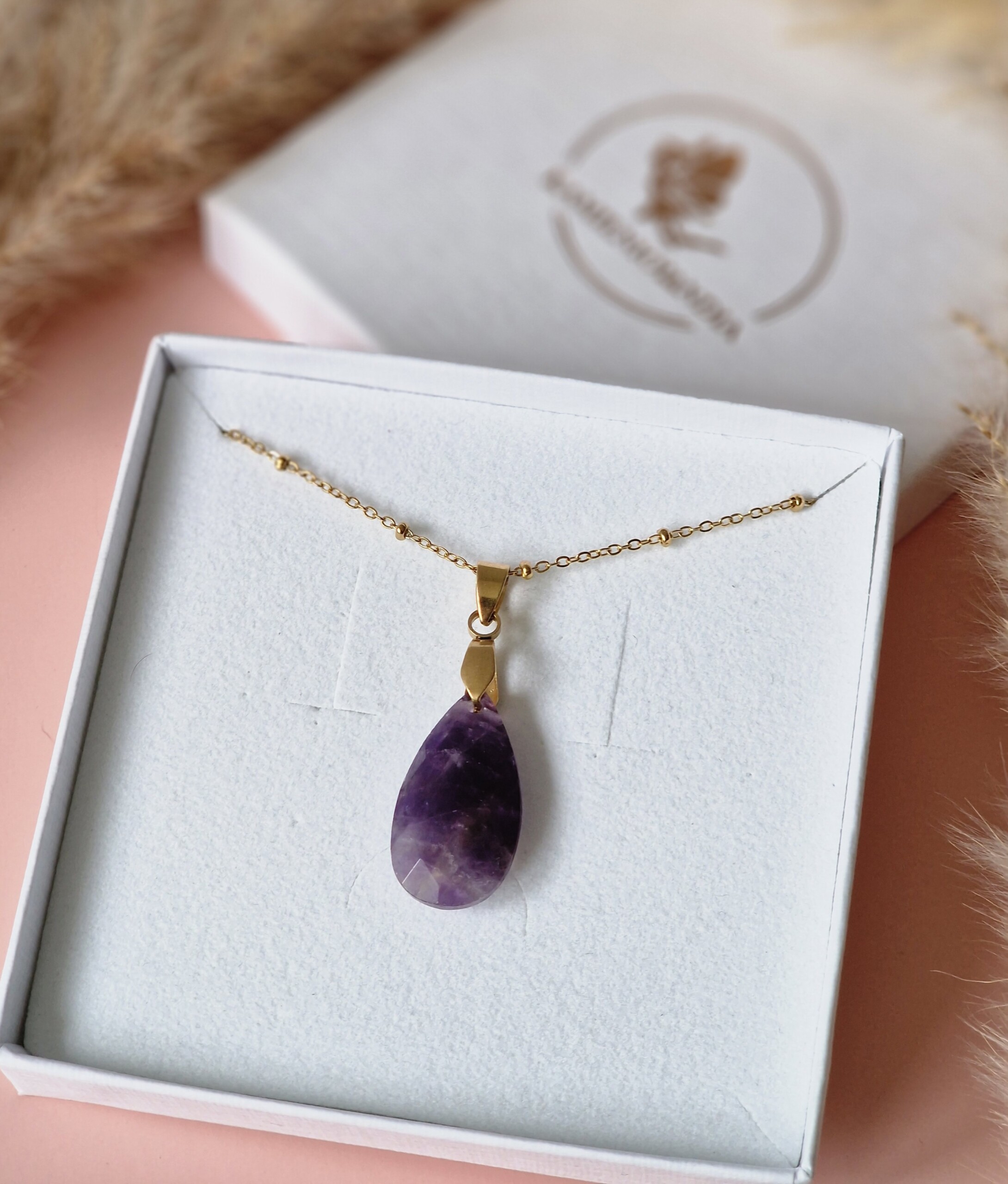 Naszyjnik Ametyst łezka - obrazek 3