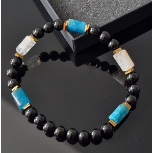 Bransoletka męska Turmalin, Cytryn, Apatyt, Hematyt Strefa okazji