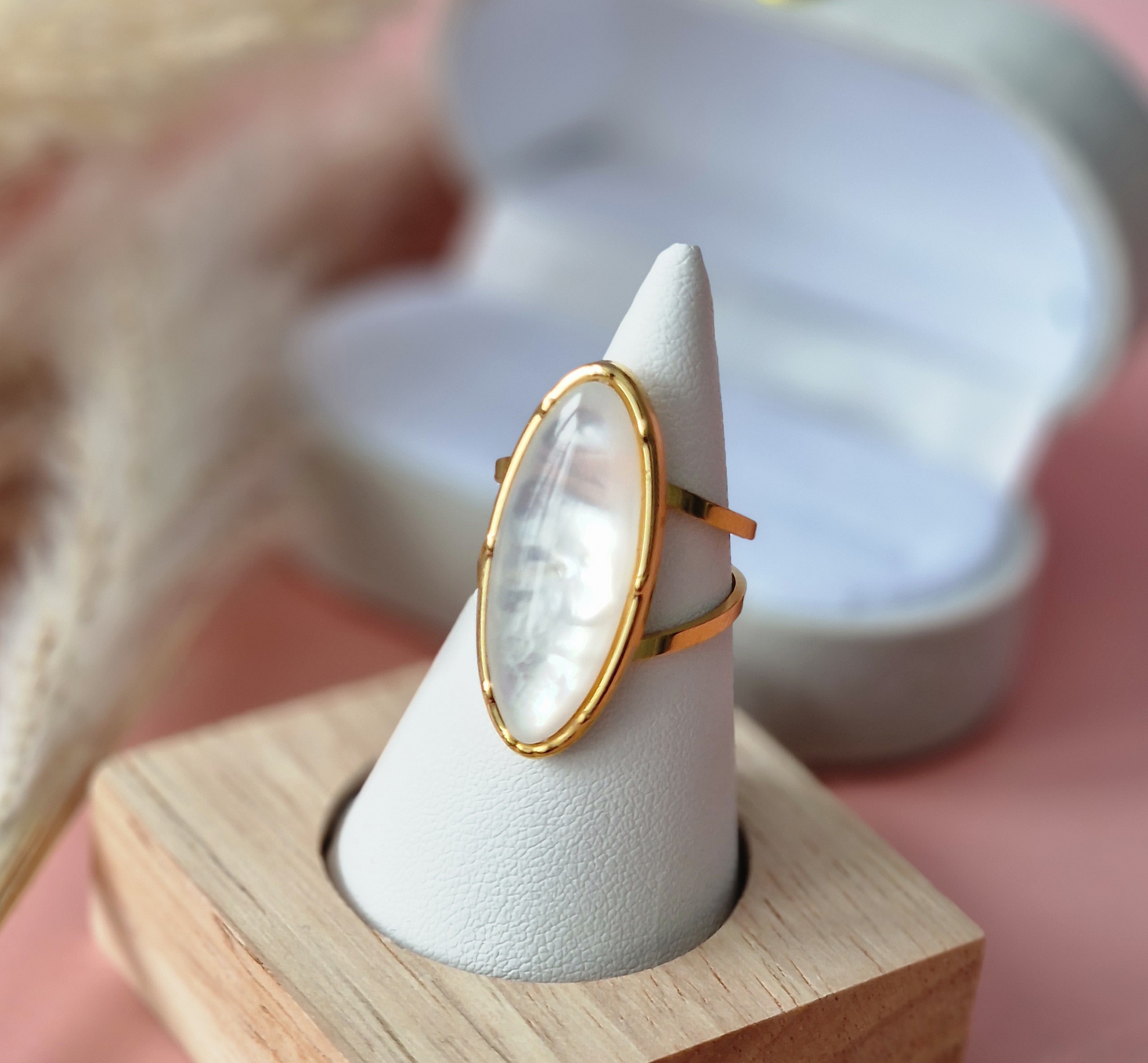 Pierścionek Masa perłowa - obrazek 3